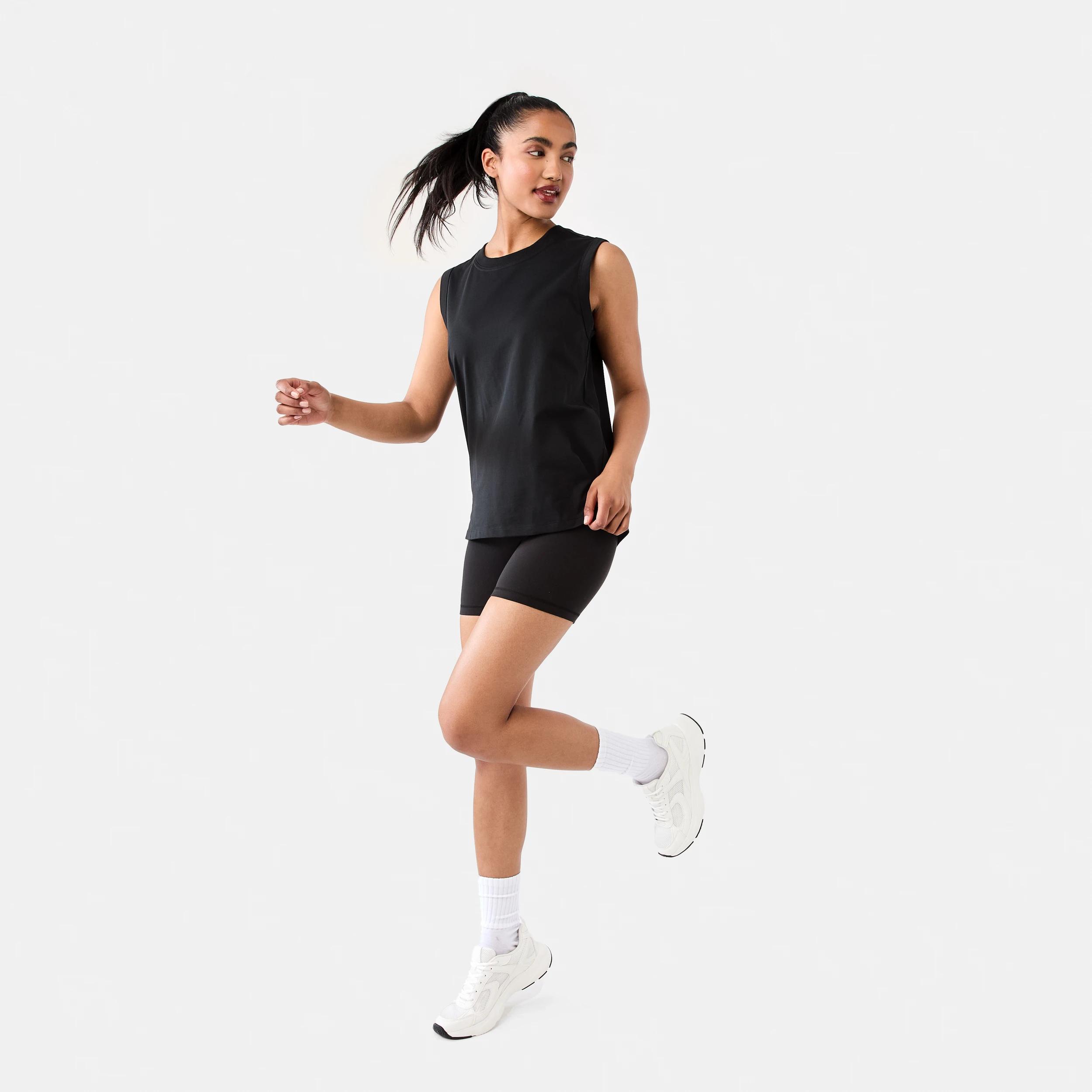 3 Active Womens Muscle Tank Black, 3 of 8