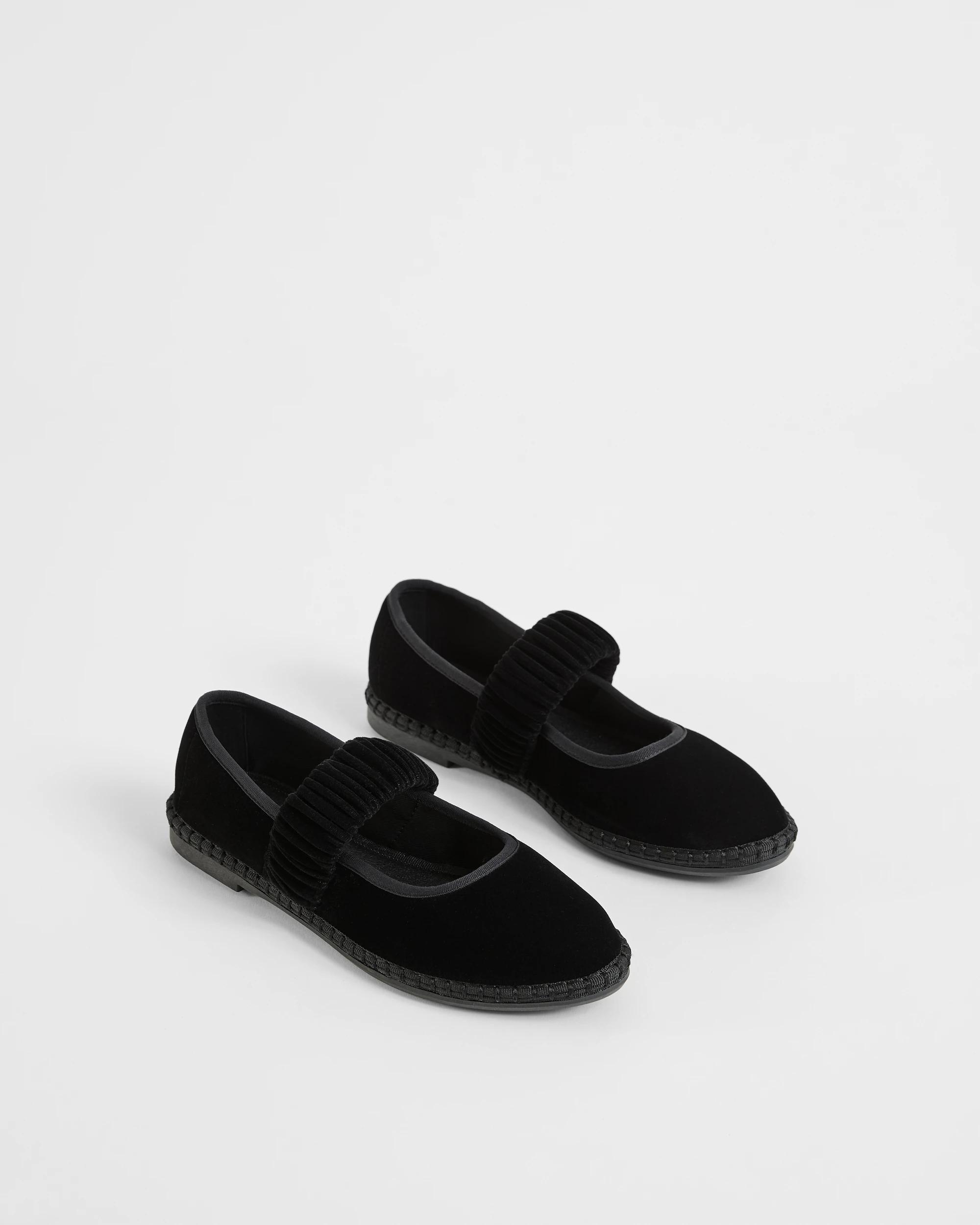 2 Target Woman Velvet Mary Jane Ballet Flats - Suzette BLACK, 2 of 3