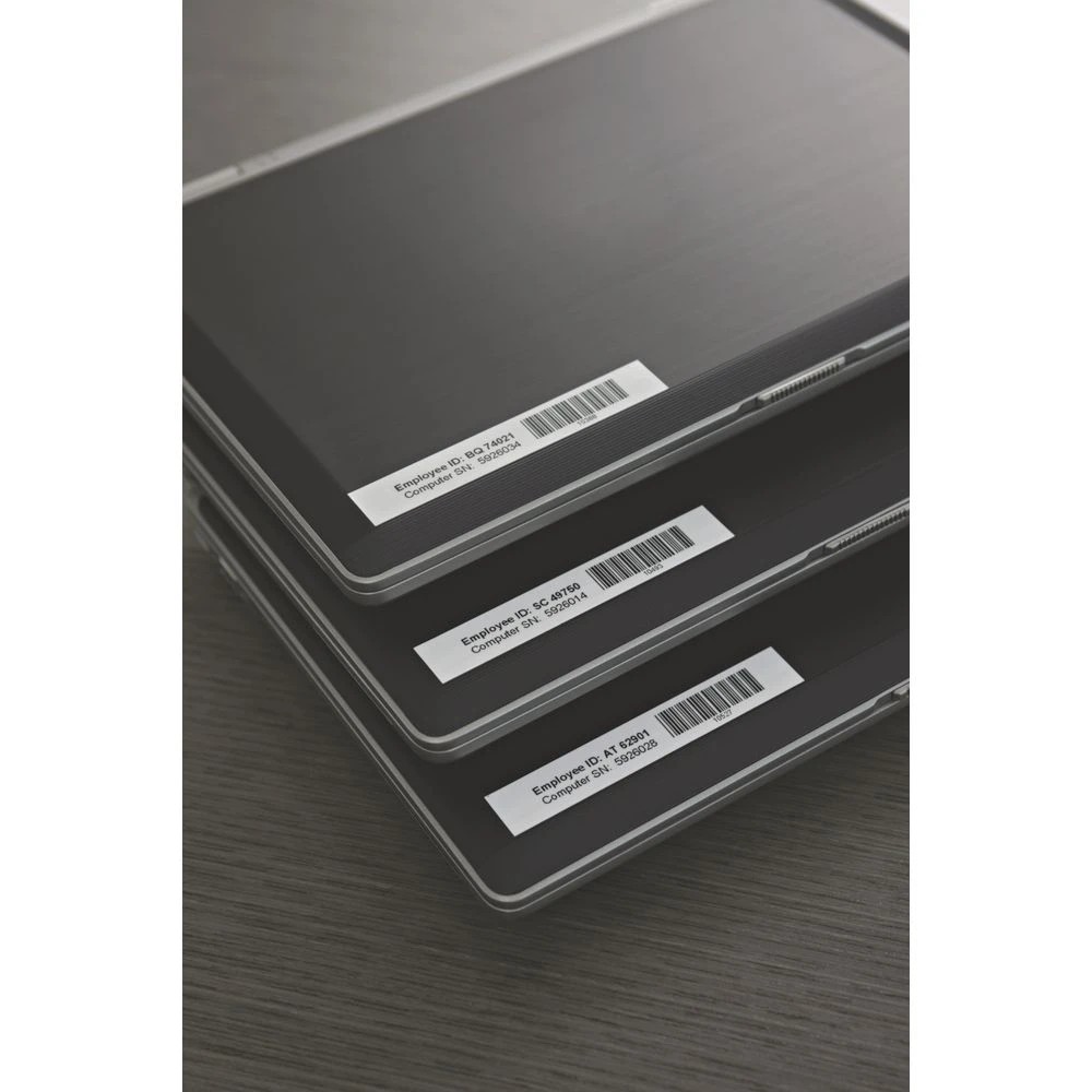 4 DYMO D1 Label Tape 12mm x 7m Black on White, 4 of 5