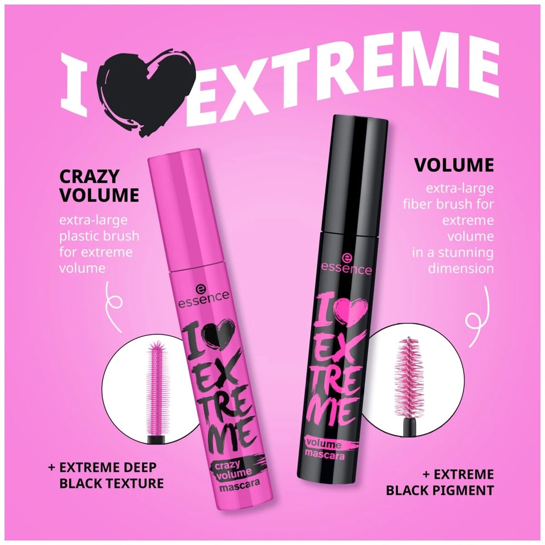 5 Essence I Love Extreme Crazy Volume Mascara - Black, 5 of 6