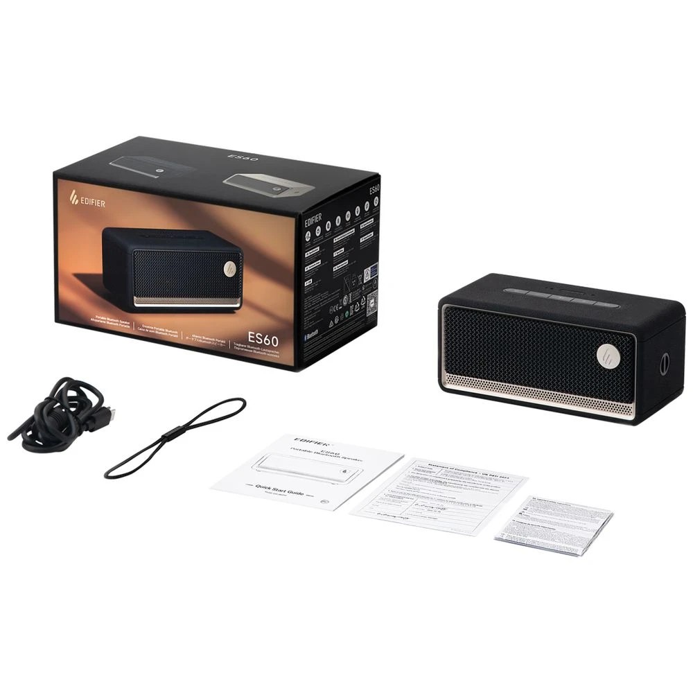 6 EDIFIER ES60 Portable Bluetooth Speaker Black, 6 of 8