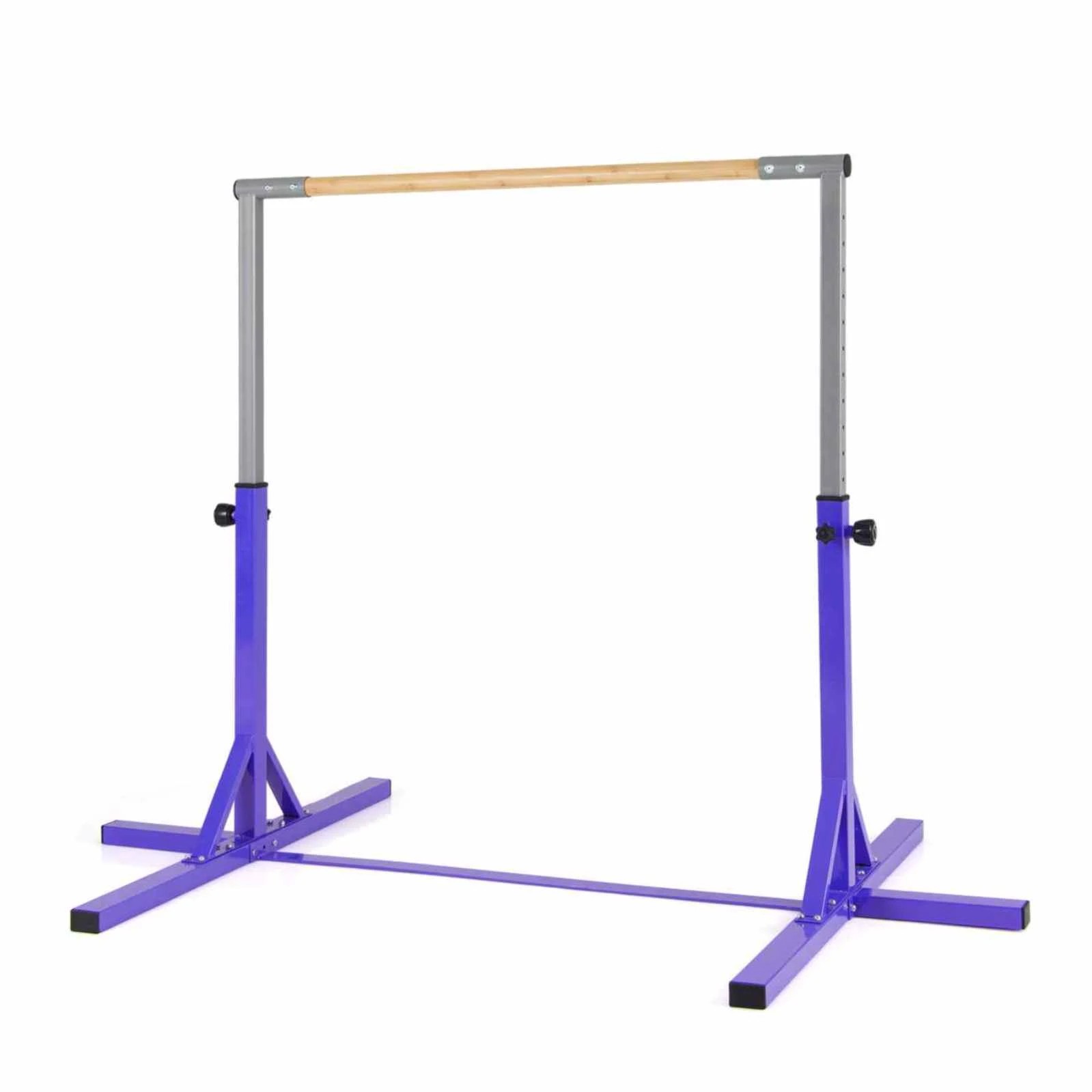 1 Costway Gymnastics Bar Adjustable Horizontal Kip Bar 12-Level Adjustable Home Gym Equipment - Purple, 1 of 4