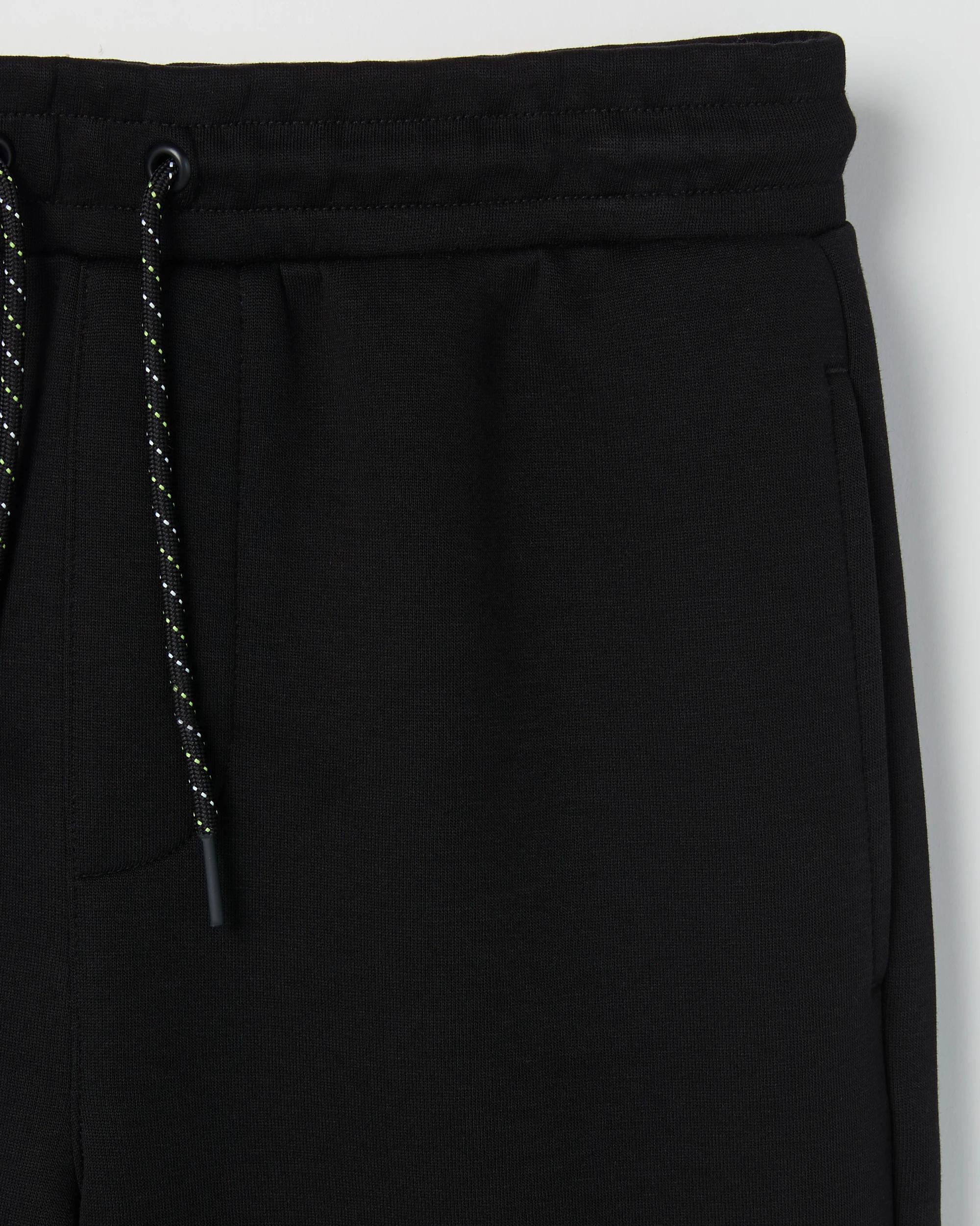 2 Target Kids Australian Cotton Blend Tech Fleece Shorts BLACK, 2 of 2
