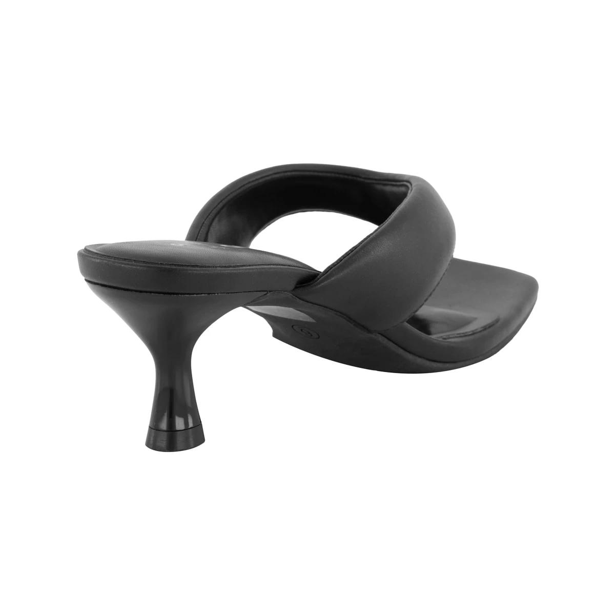 4 Cushion Toe Post Heels BLACK, 4 of 5
