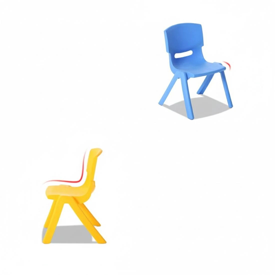 5 Keezi Kids Chairs Set Plastic Set of 4 Activity Study Chair 50KG - Multi, 5 of 8