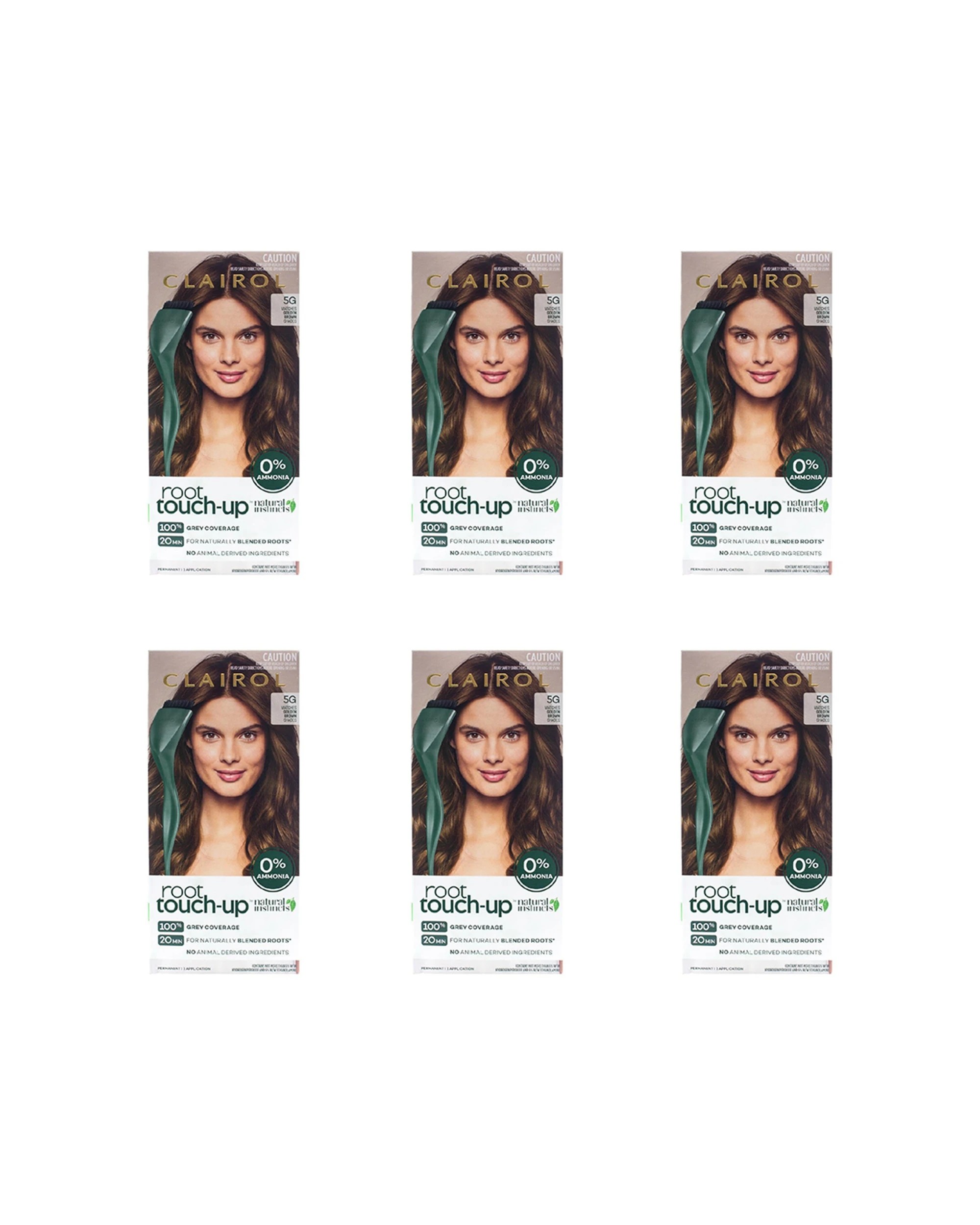 1 Clairol 6PK Permanent Root Touch Up Matches Golden Shades 5G - Brown, 1 of 5