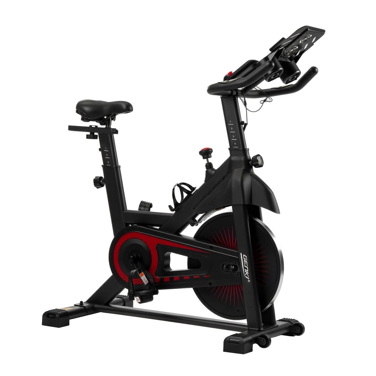1 Genki Fitness Spin Bike Indoor Cycling Stationary Bicycle Home Exercise Adjustable, 1 of 3
