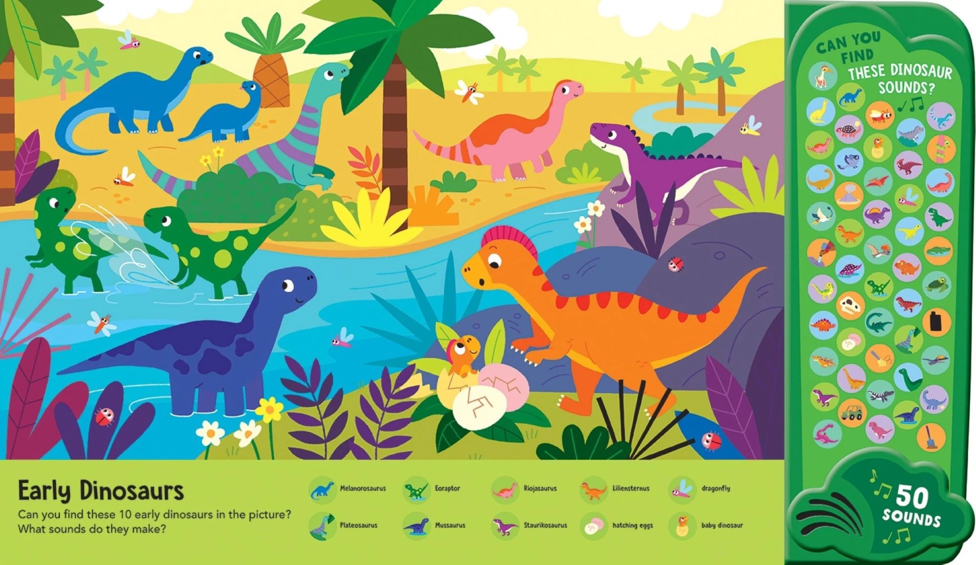 2 Look and Find: Dinosaurs by Samantha Meredith - Sound Book, 2 of 3