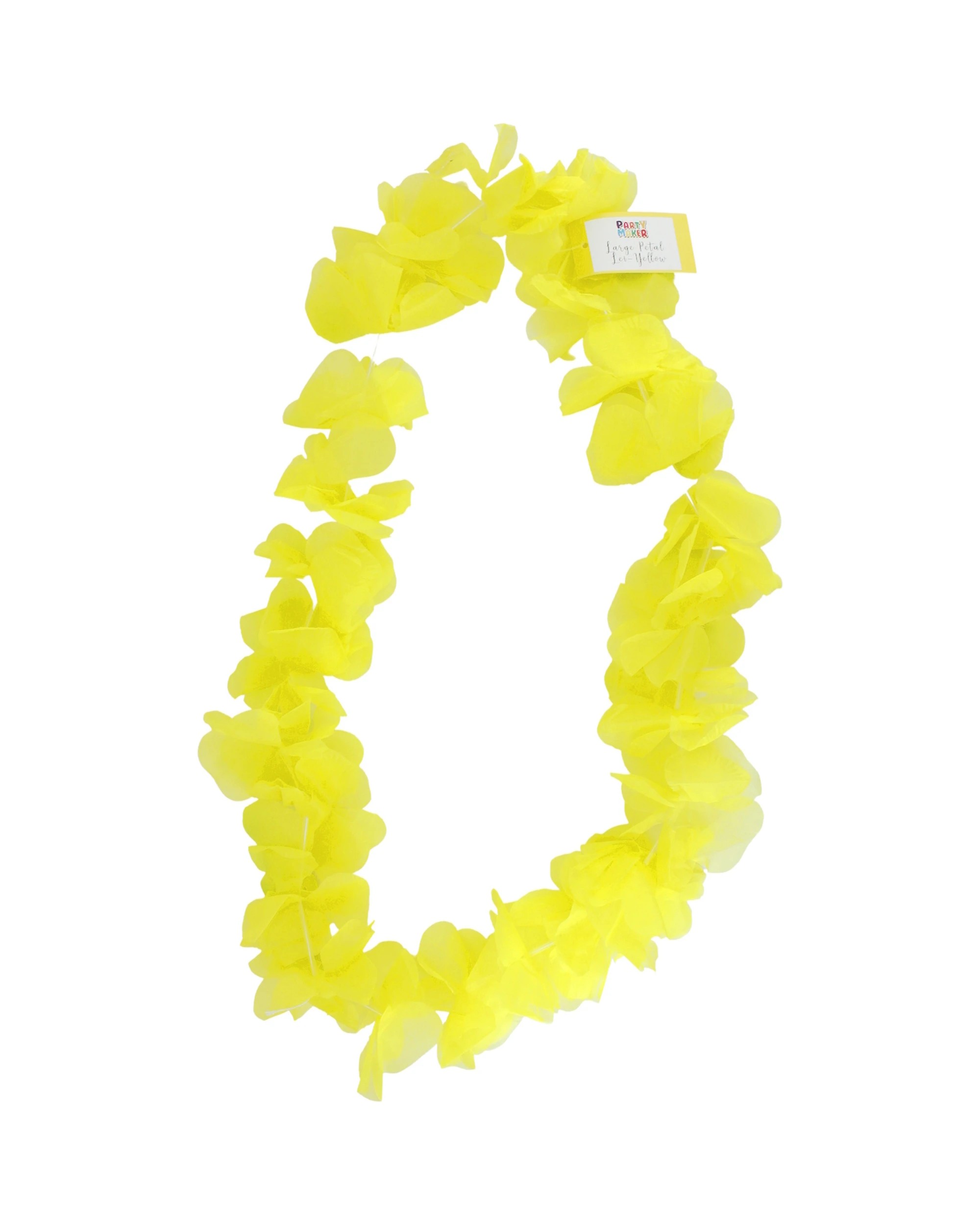 1 Party Maker Large Petal Tropical Lei - One Size - Yellow, 1 of 1