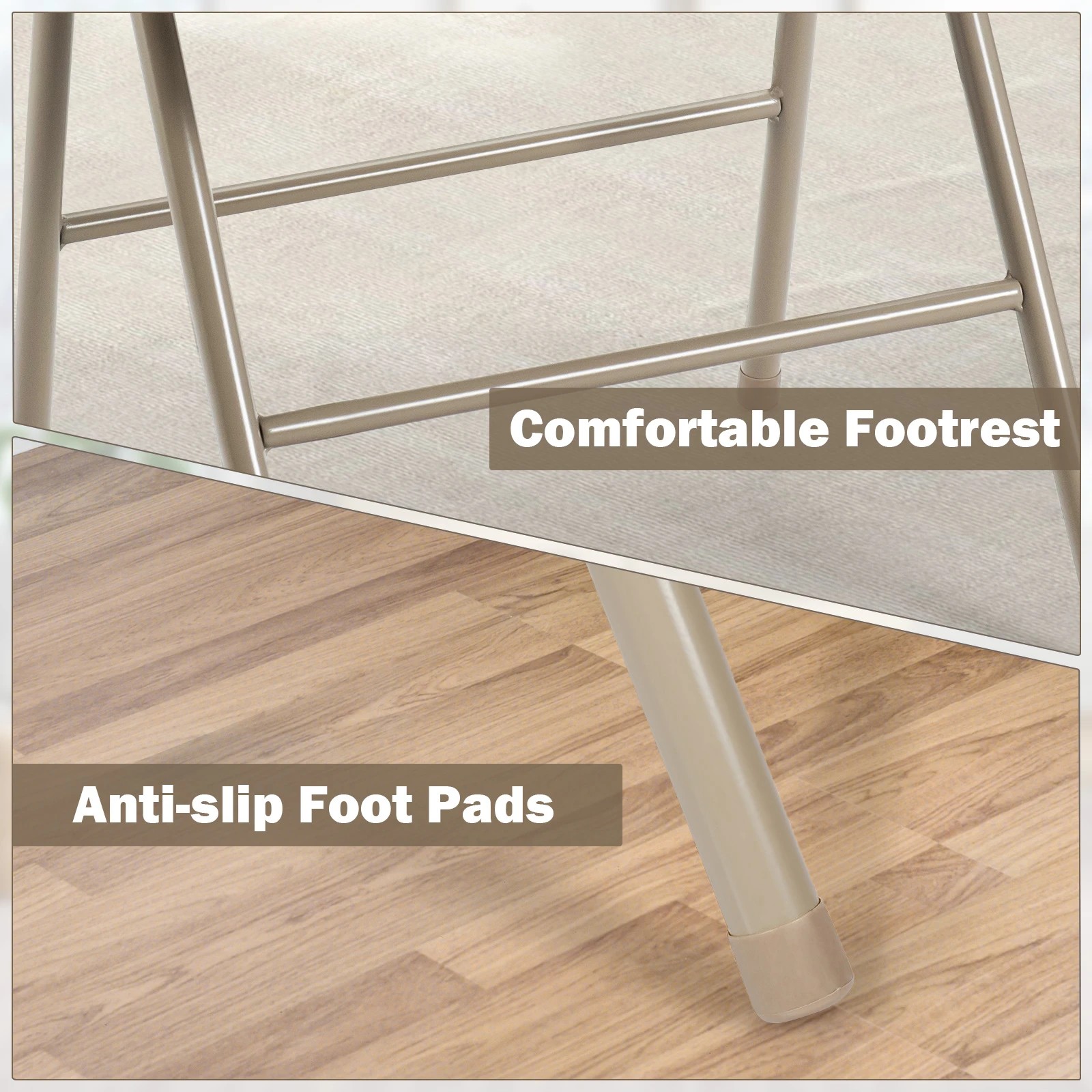 5 Costway 6x Folding Dining Chairs Portable Side Kitchen Chairs, 5 of 10