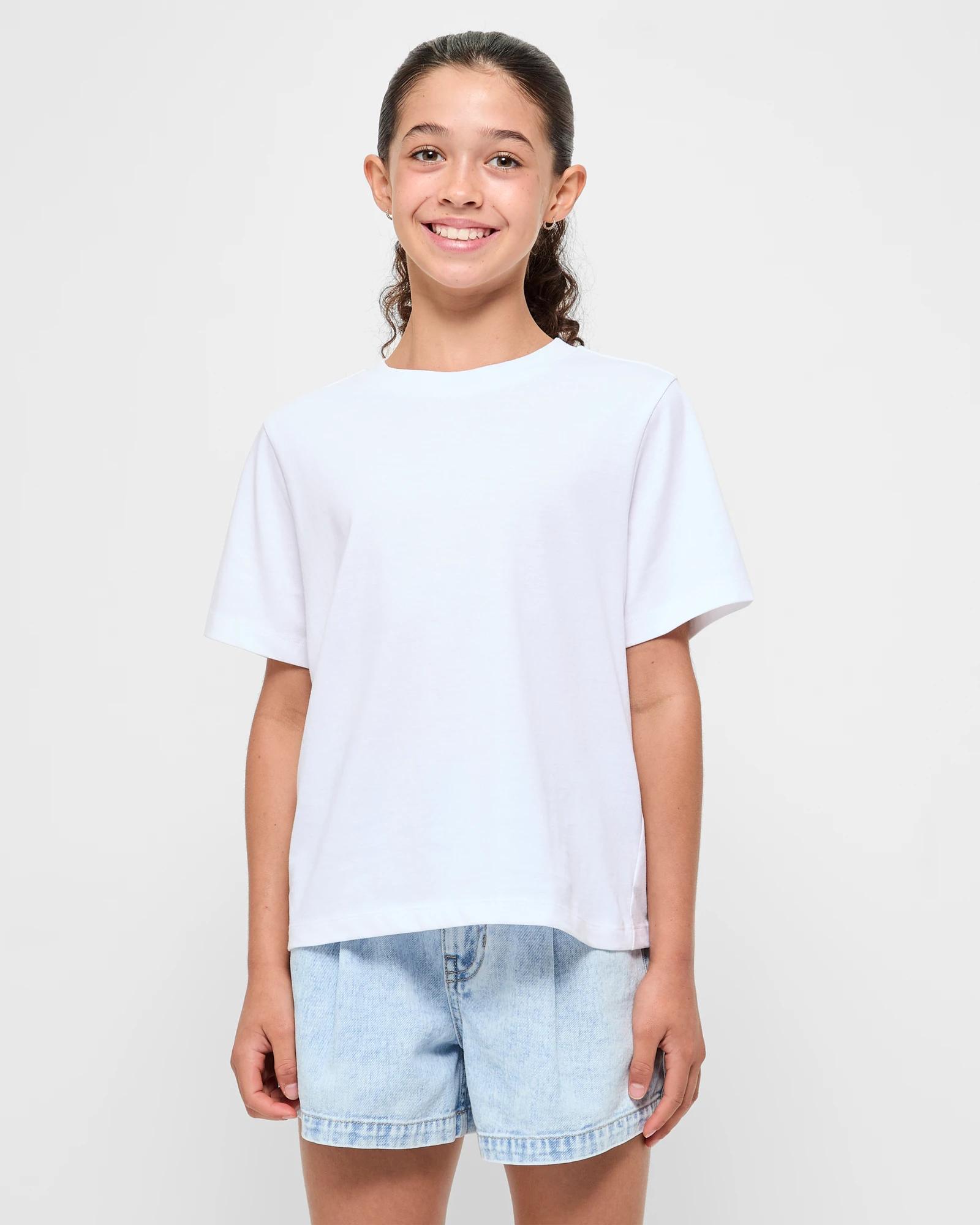 1 Target Australian Cotton Essential T-shirt WHITE, 1 of 5