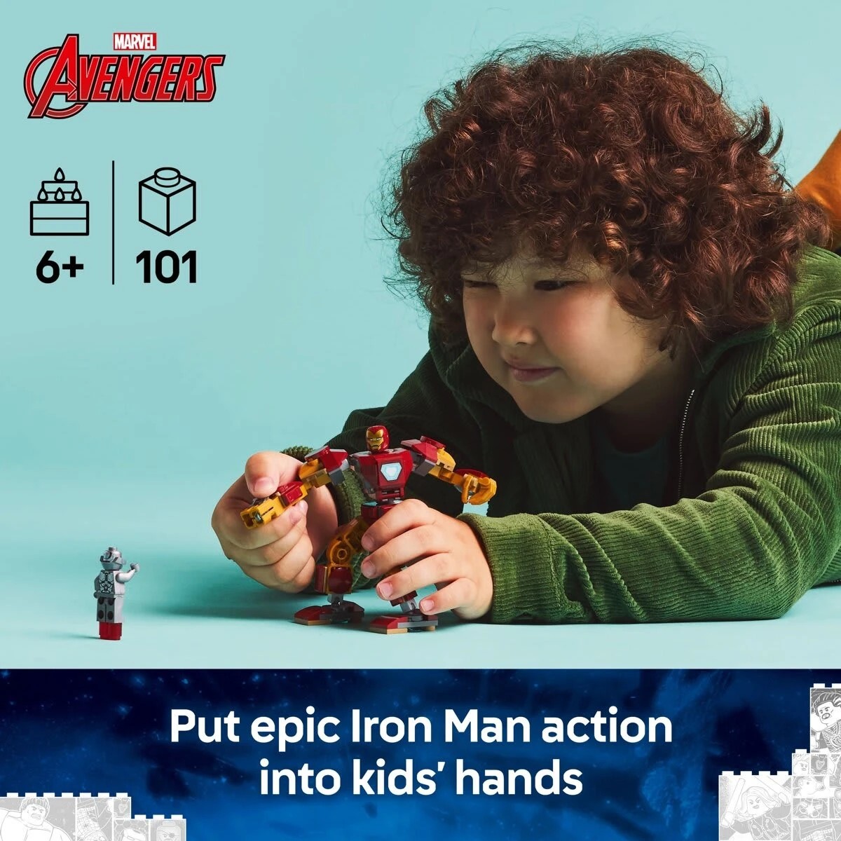 4 LEGO Marvel Iron Man Mech vs. Ultron 76307, 4 of 10