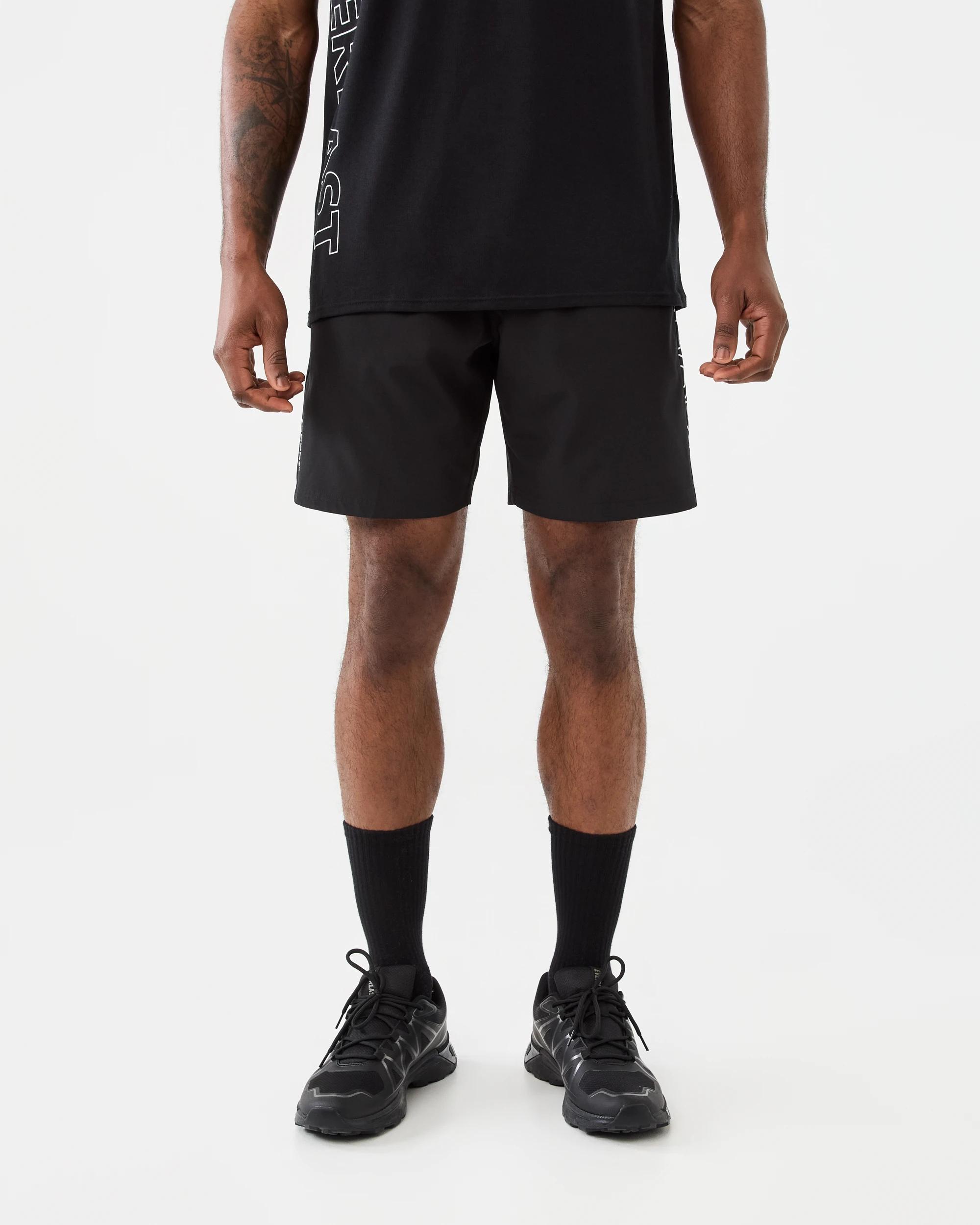 8 Everlast Mens Stretch Woven Shorts Black, 8 of 9