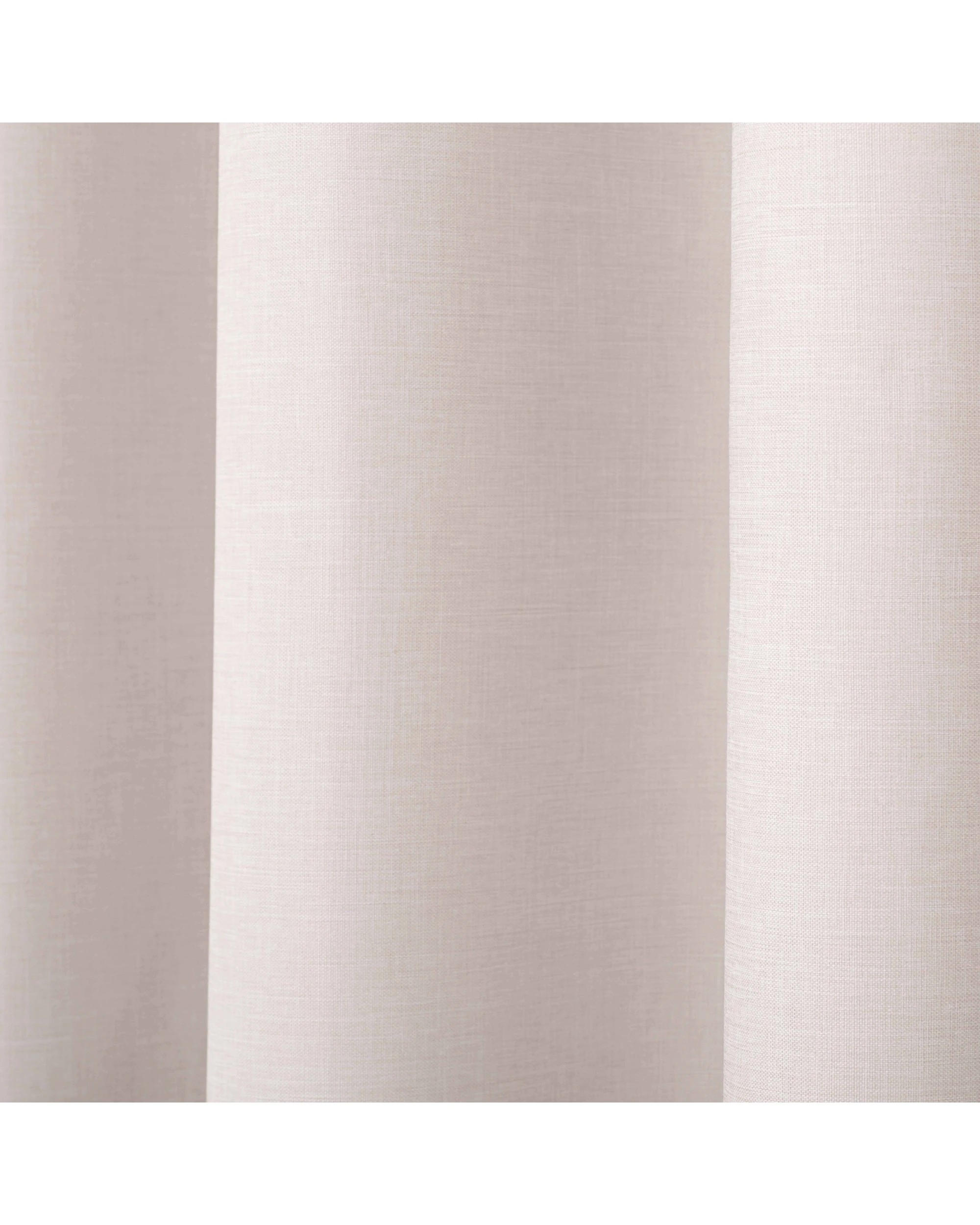 3 Sherwood Faux Linen 100% Blockout Eyelet Curtain Pair 135x223cm - Porcelain, 3 of 5