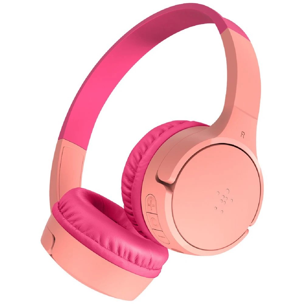 1 Belkin SoundForm Mini Wireless Kids Headphones Pink, 1 of 5