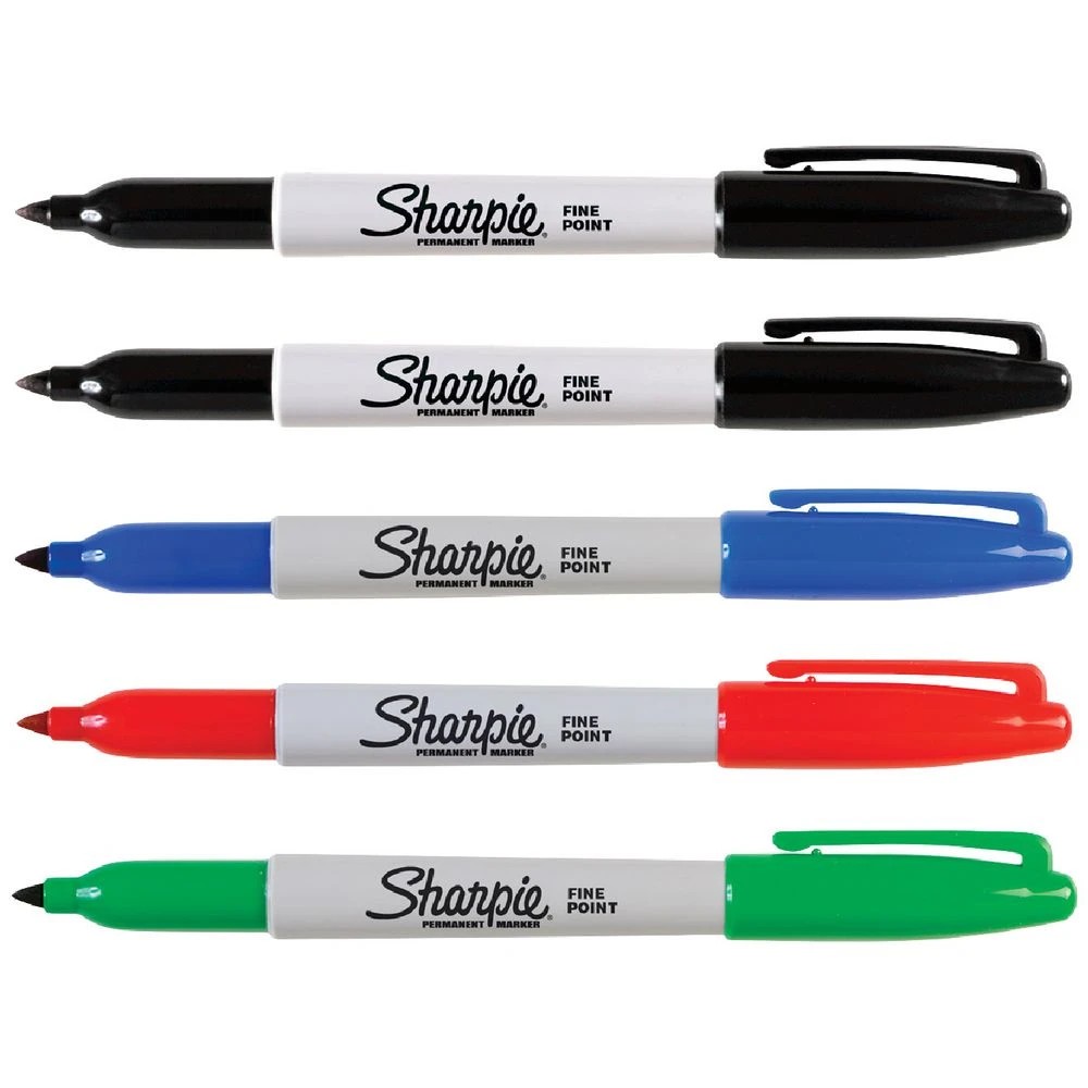 2 Sharpie Fine Permanent Marker Assorted 5 Pack, 2 of 7