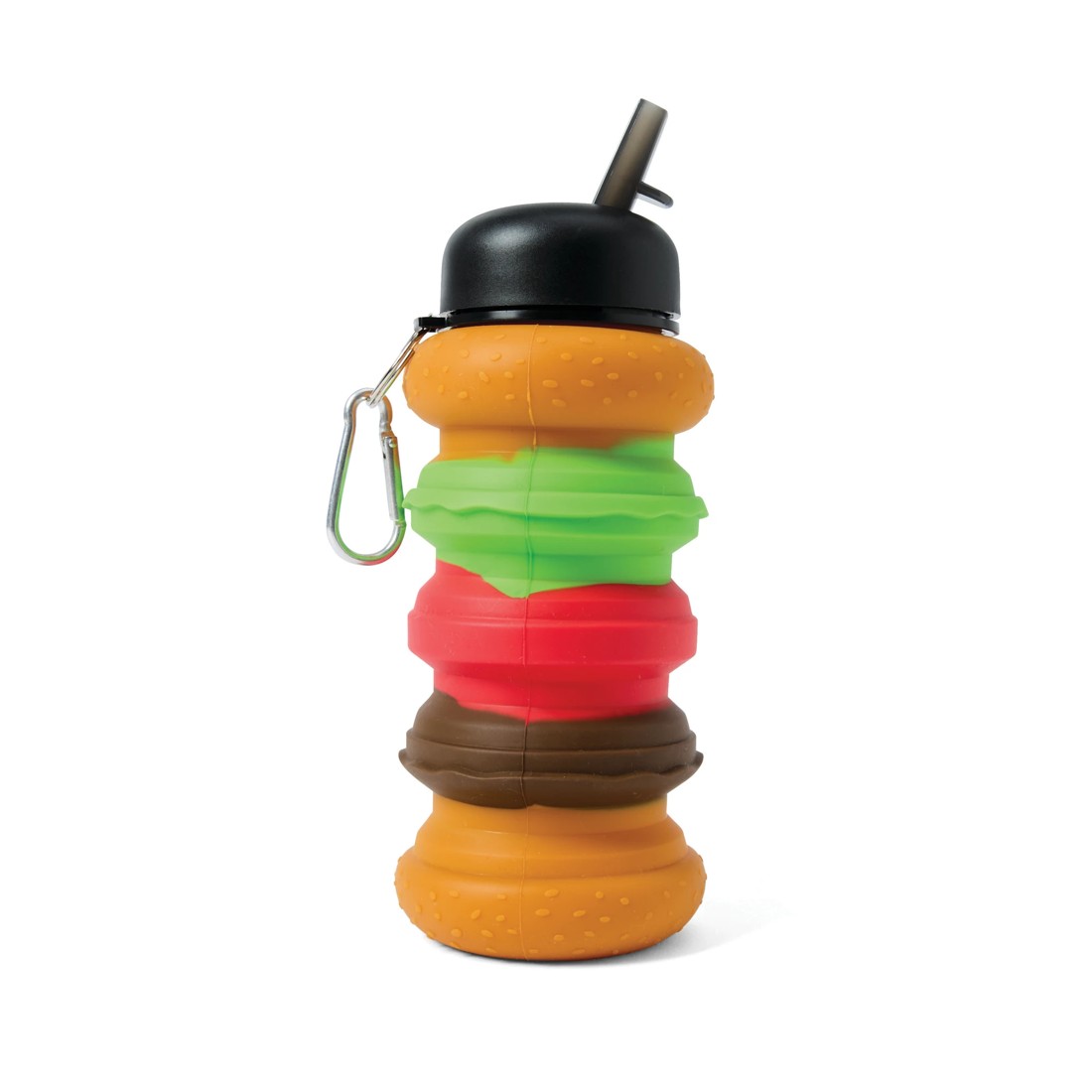 2 520ml Burger Pop-Up Collapsible Drink Bottle, 2 of 6