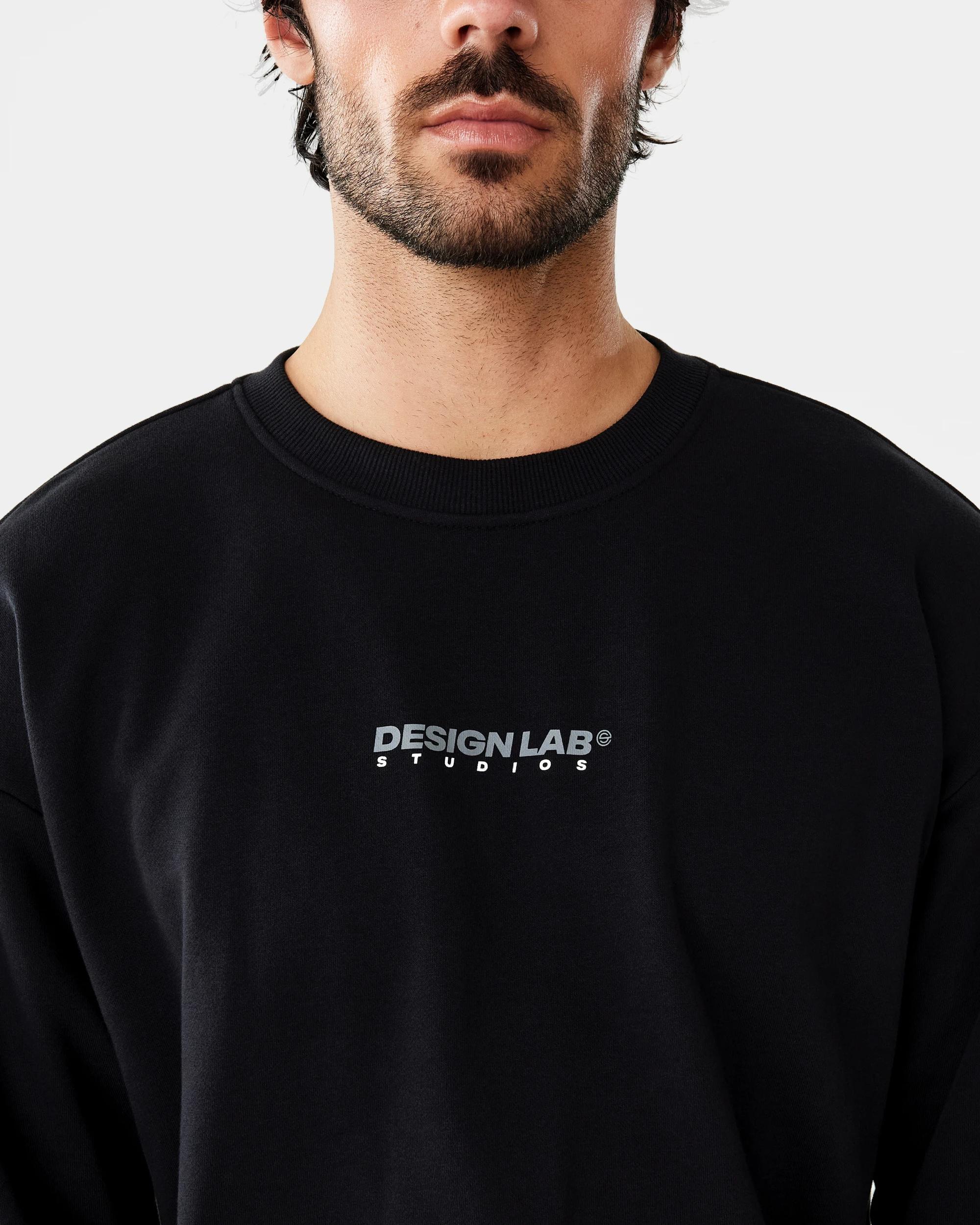 7 Terry Oversized Print Sweatshirt Blk Studio, 7 of 10