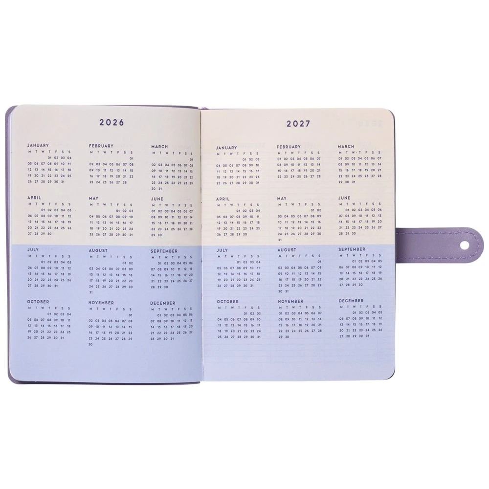 3 Otto A6 Week to View FY26/27 Diary Purple, 3 of 7
