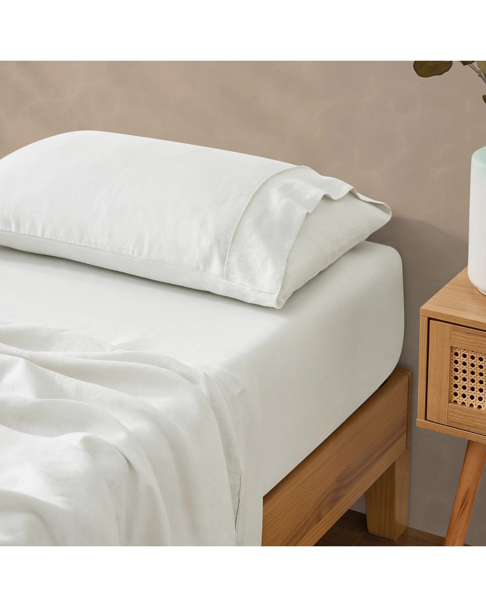 2 Natural Home Vintage Washed 100% Hemp Sheet Set - King Bed - Dove Grey, 2 of 8