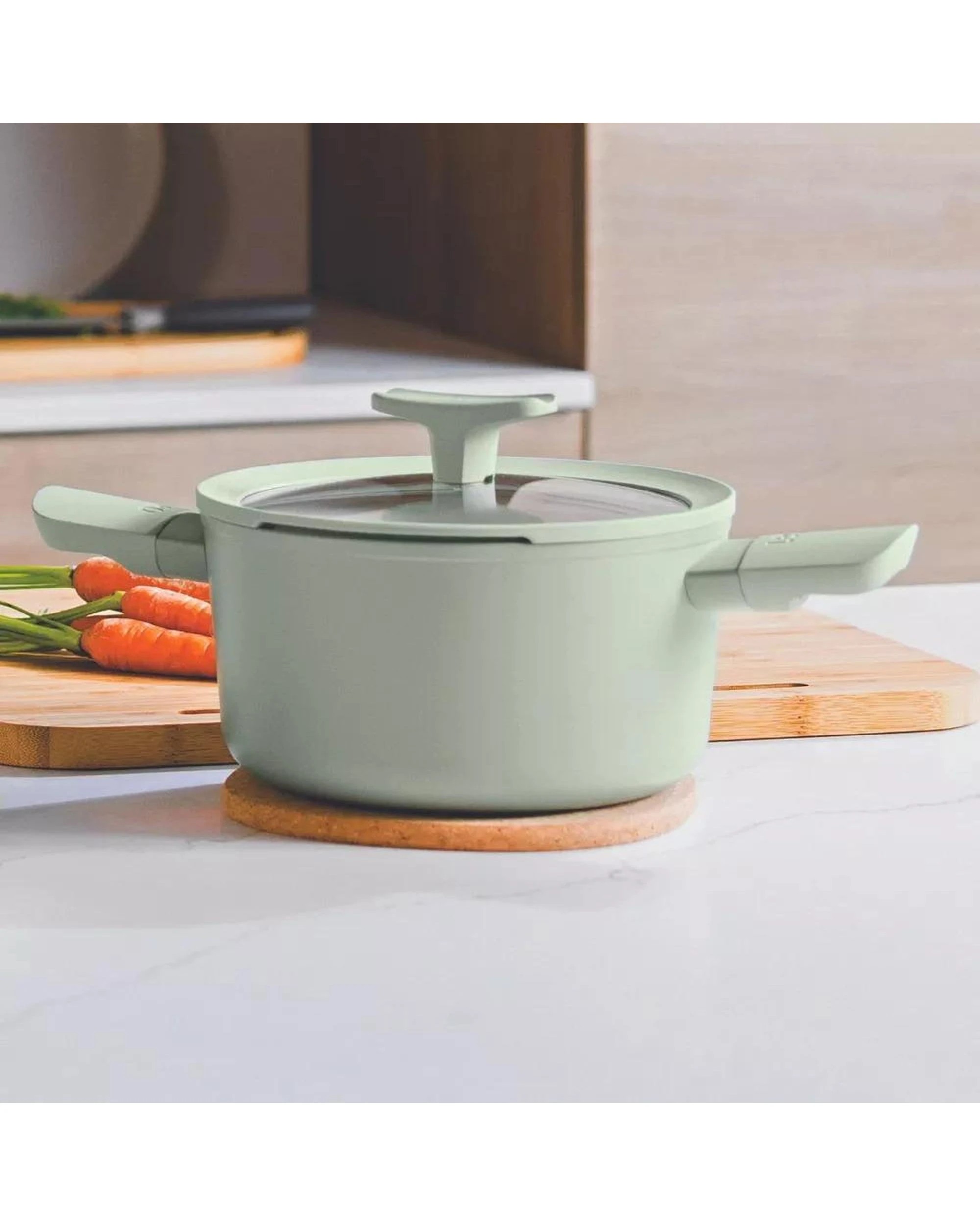 2 BergHOFF Balance Casserole with Lid 20cm  3L   Sage, 2 of 5