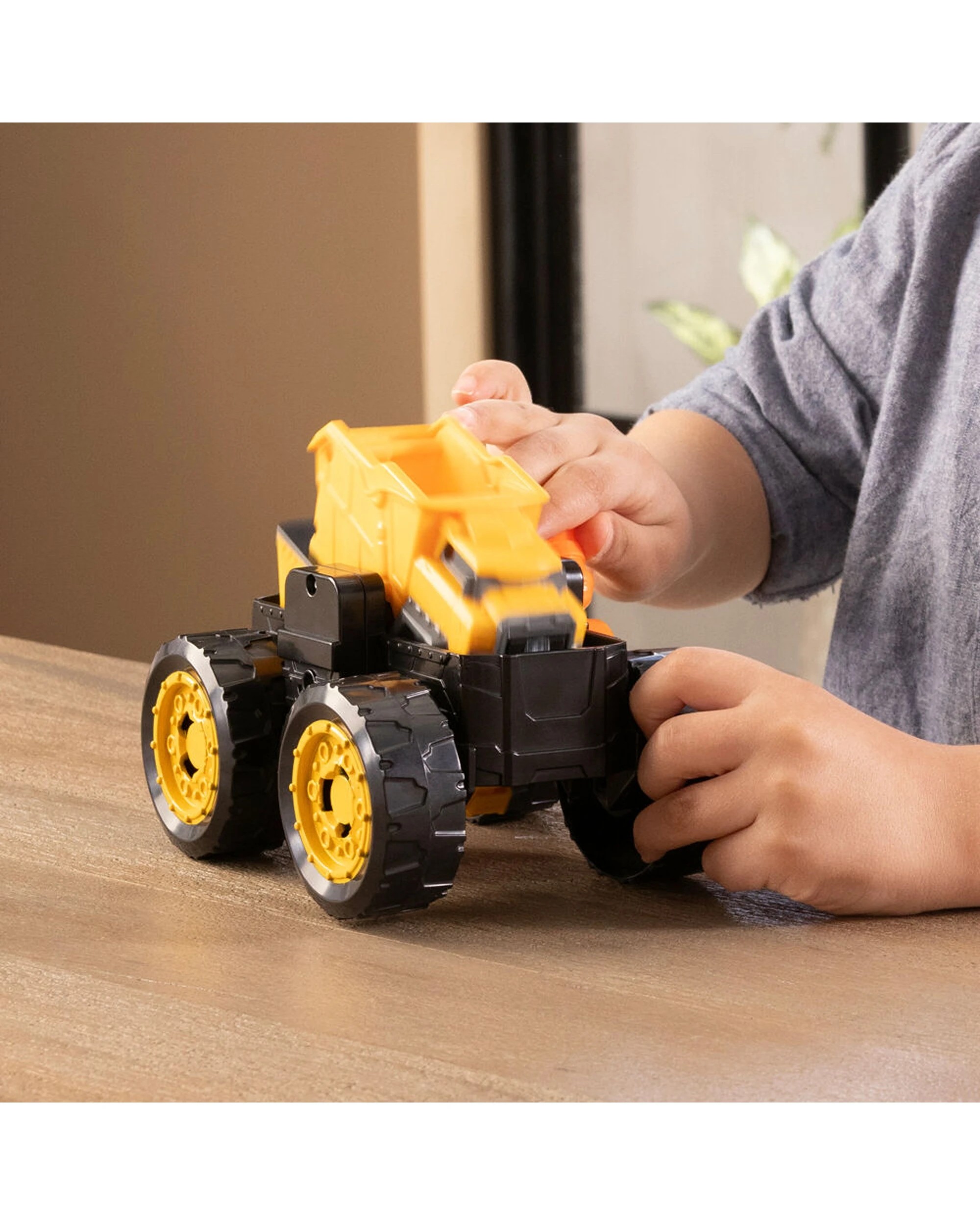 6 John Deere Monster Treads 2 in1 Flipping Vehicle Toy Kids - Yellow, 6 of 6