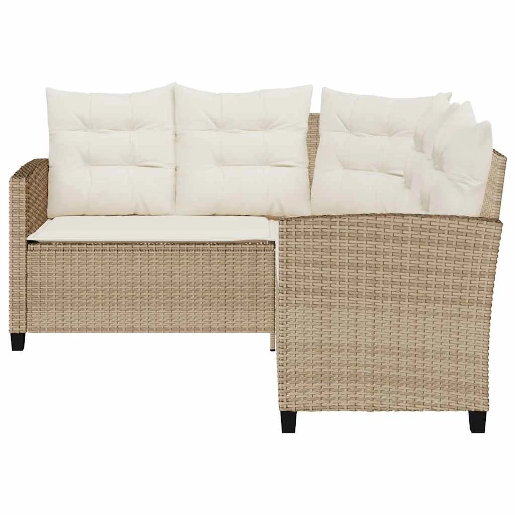 6 vidaXL Outdoor Sofa Set Removable Covers - Beige, 6 of 8