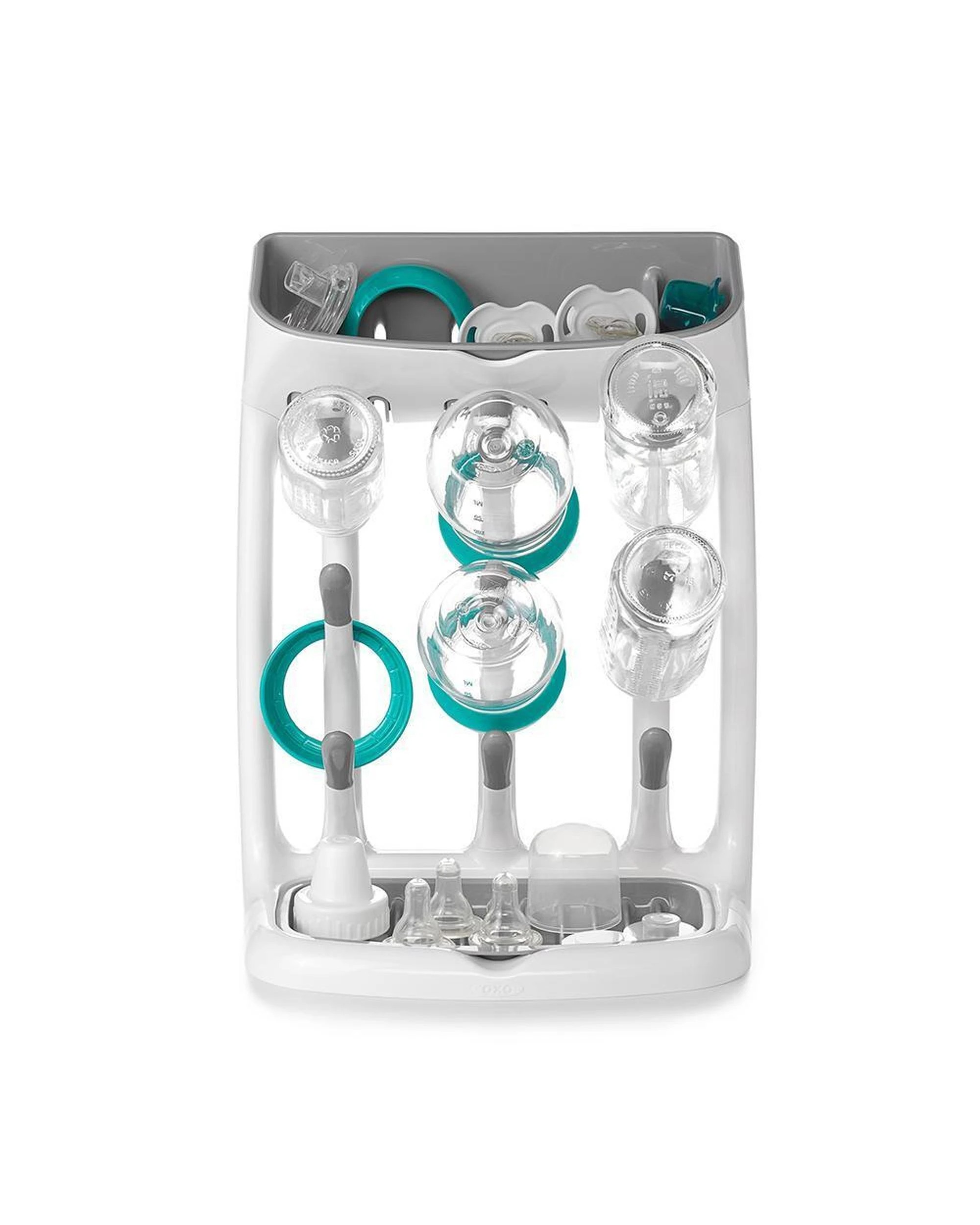 2 OXO Tot Space Saving Drying Rack  Grey Bottles Feeding Cups, 2 of 5