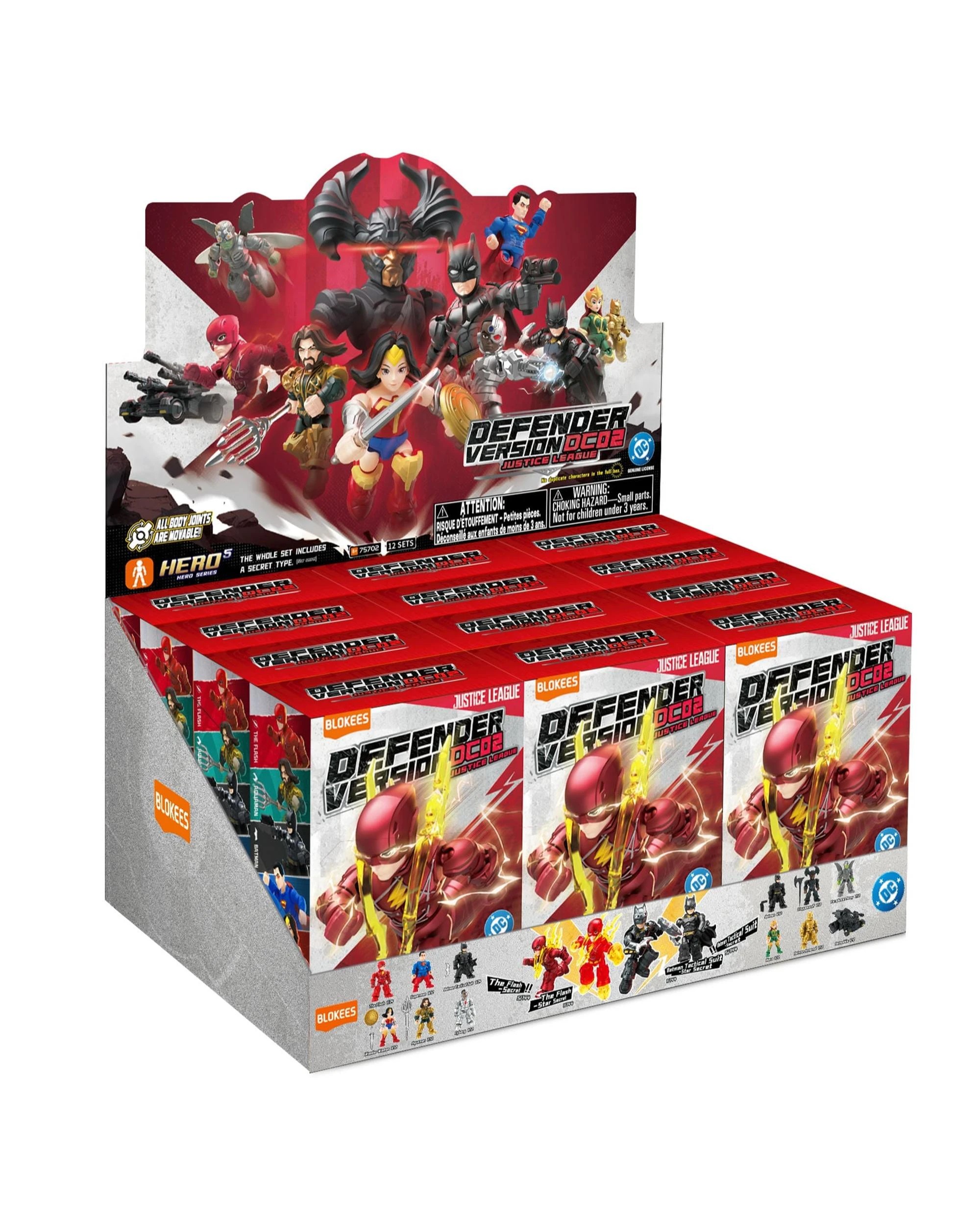 1 Blokees DC Justice League Defender Version 02 Blind Box Full Case Set of 12, 1 of 9