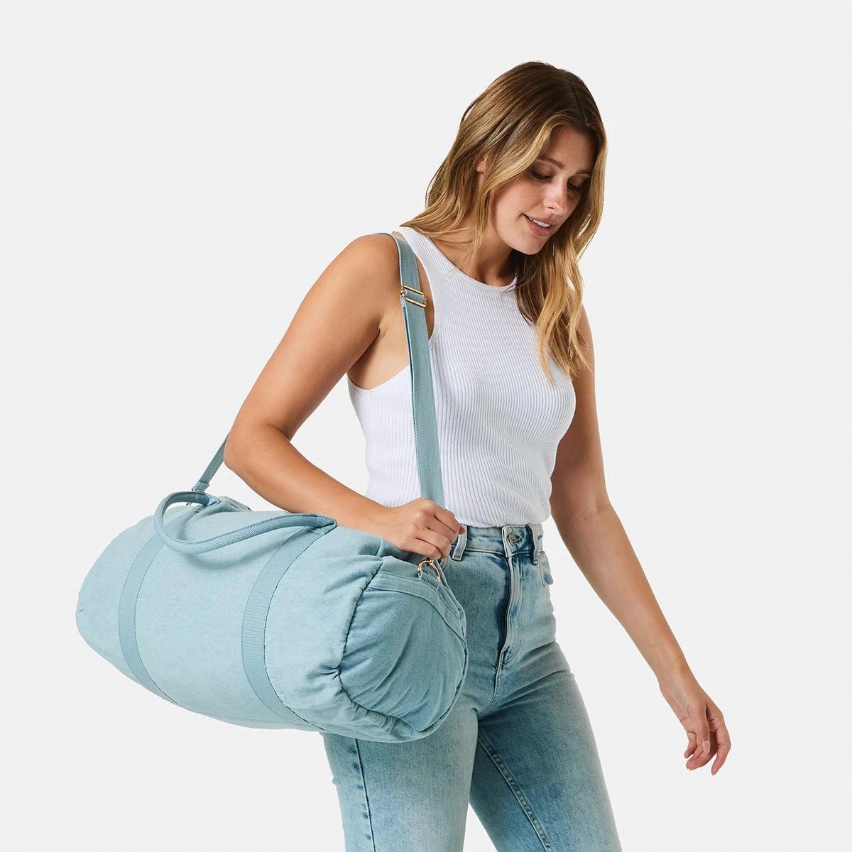 5 Casual Weekender Bag Chambray, 5 of 5