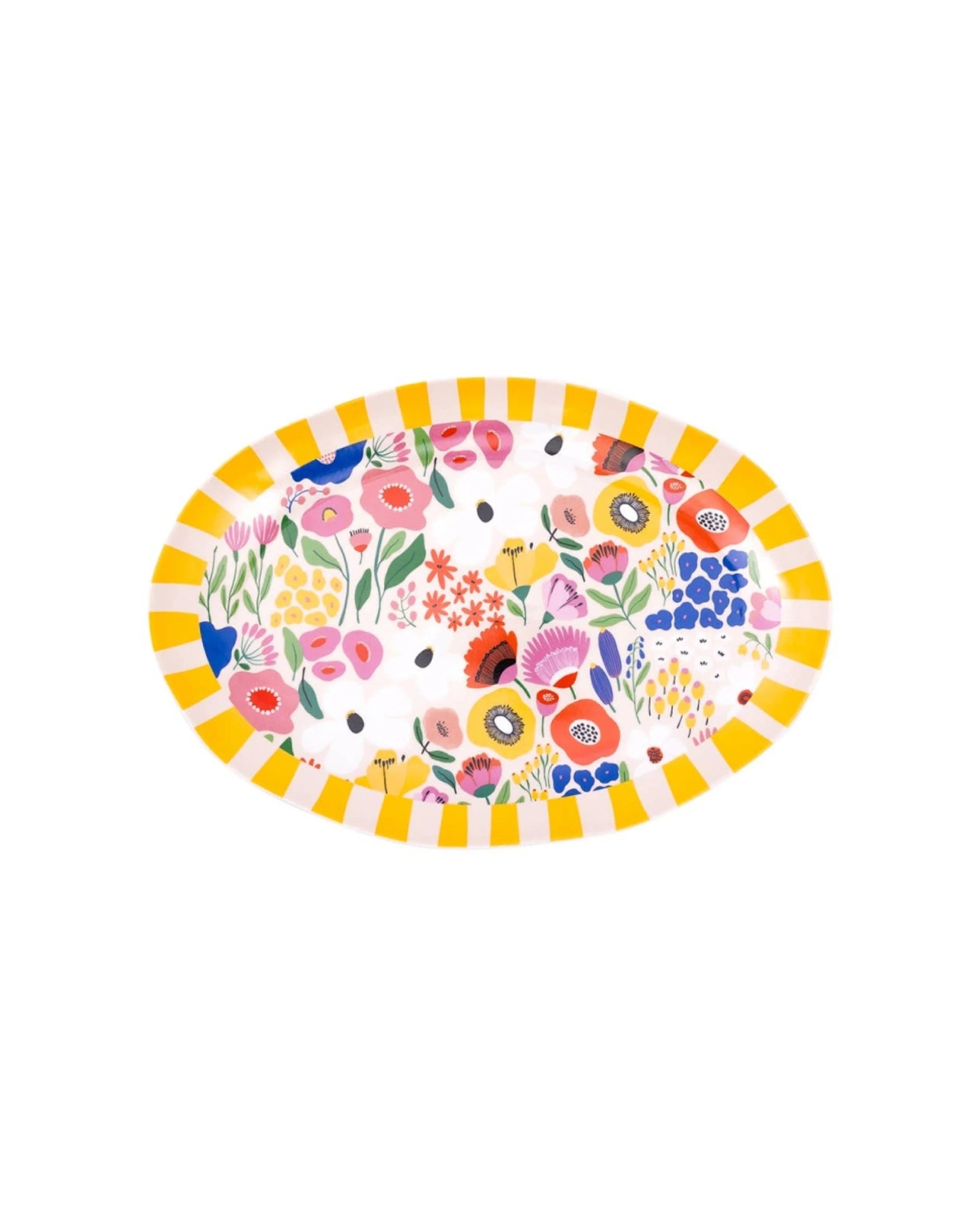 2 Splosh 2PK Billie Ceramic Serving Plate Printed Decal Microwave Dishwasher Safe - Multi, 2 of 6