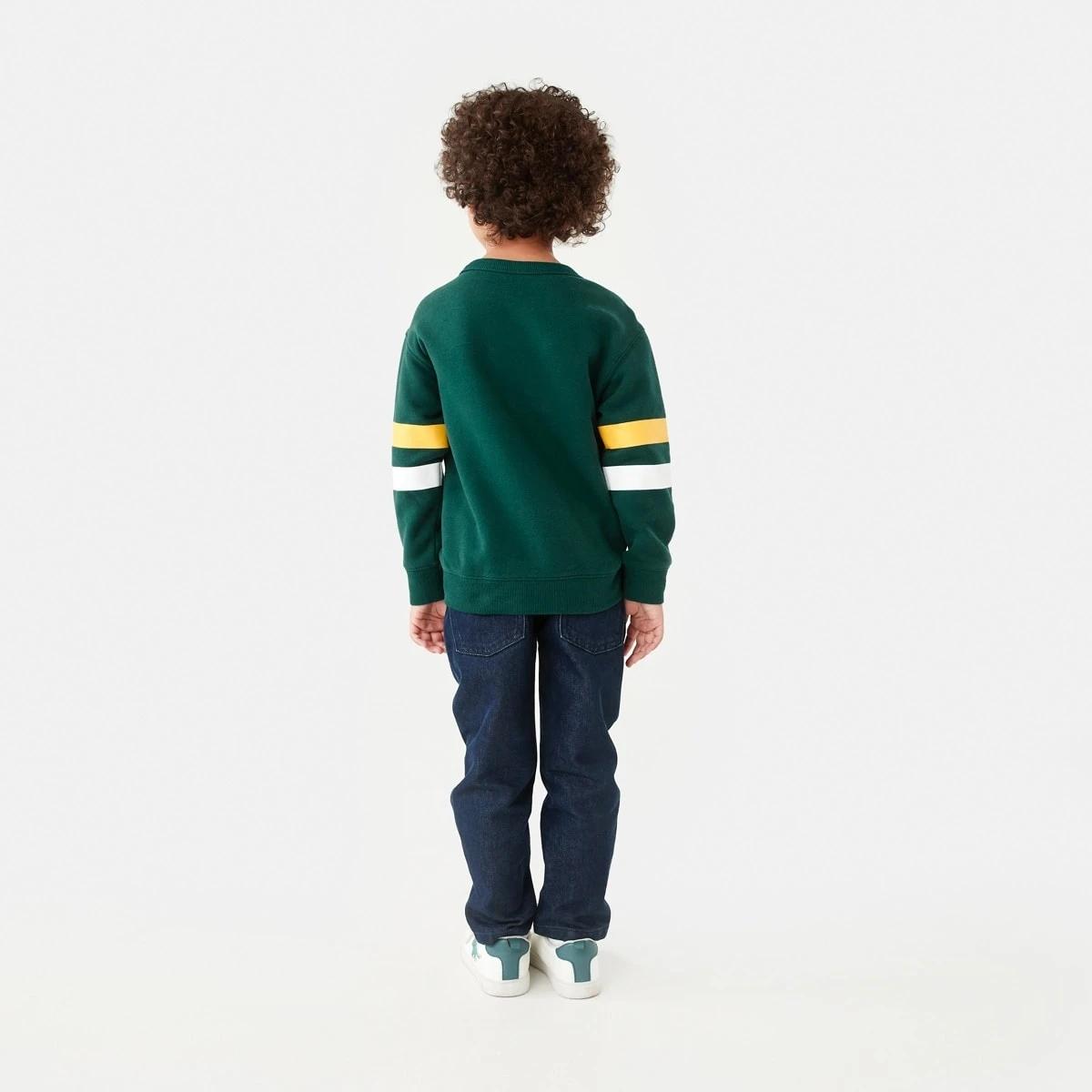 6 Varsity Crew Sweatshirt Vars Green, 6 of 8