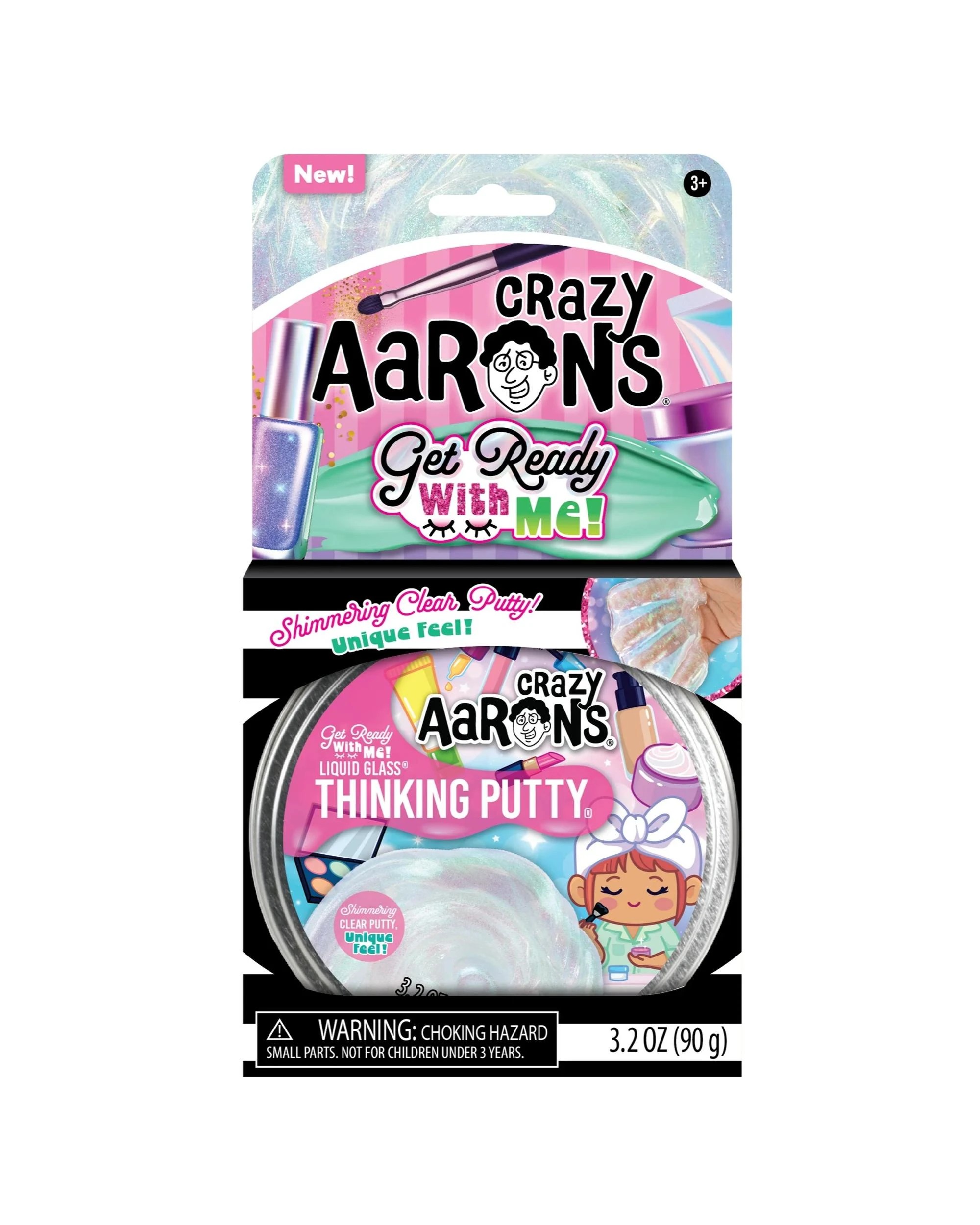 1 Crazy Aaron's Thinking Putty Trendsetters Get Ready With Me Liquid Glass 4 inch Tin - Multi, 1 of 6