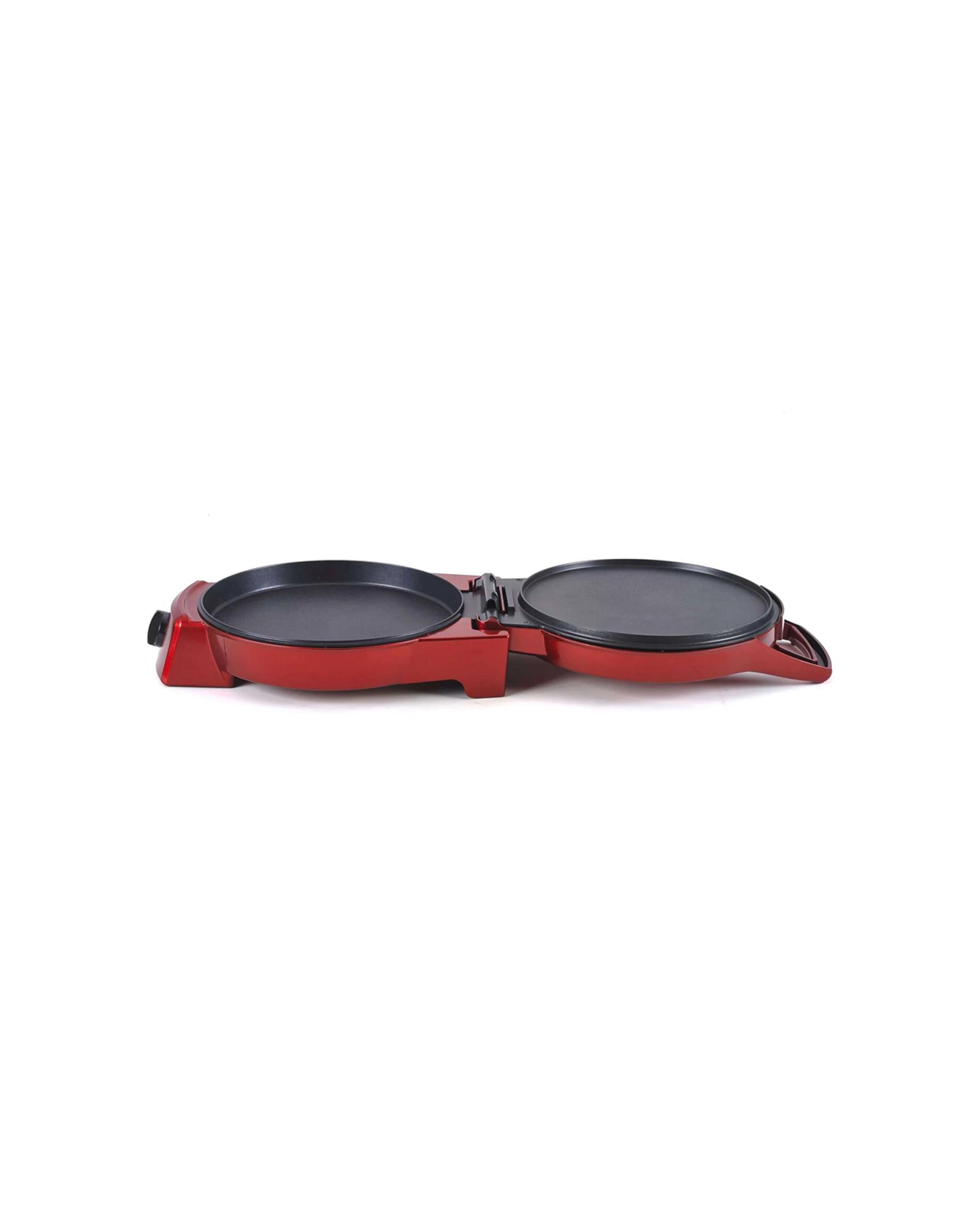 3 Heller Multifunction Pizza Maker 1800W Non-Stick 30cm Diameter  Adjustable - Red, 3 of 3