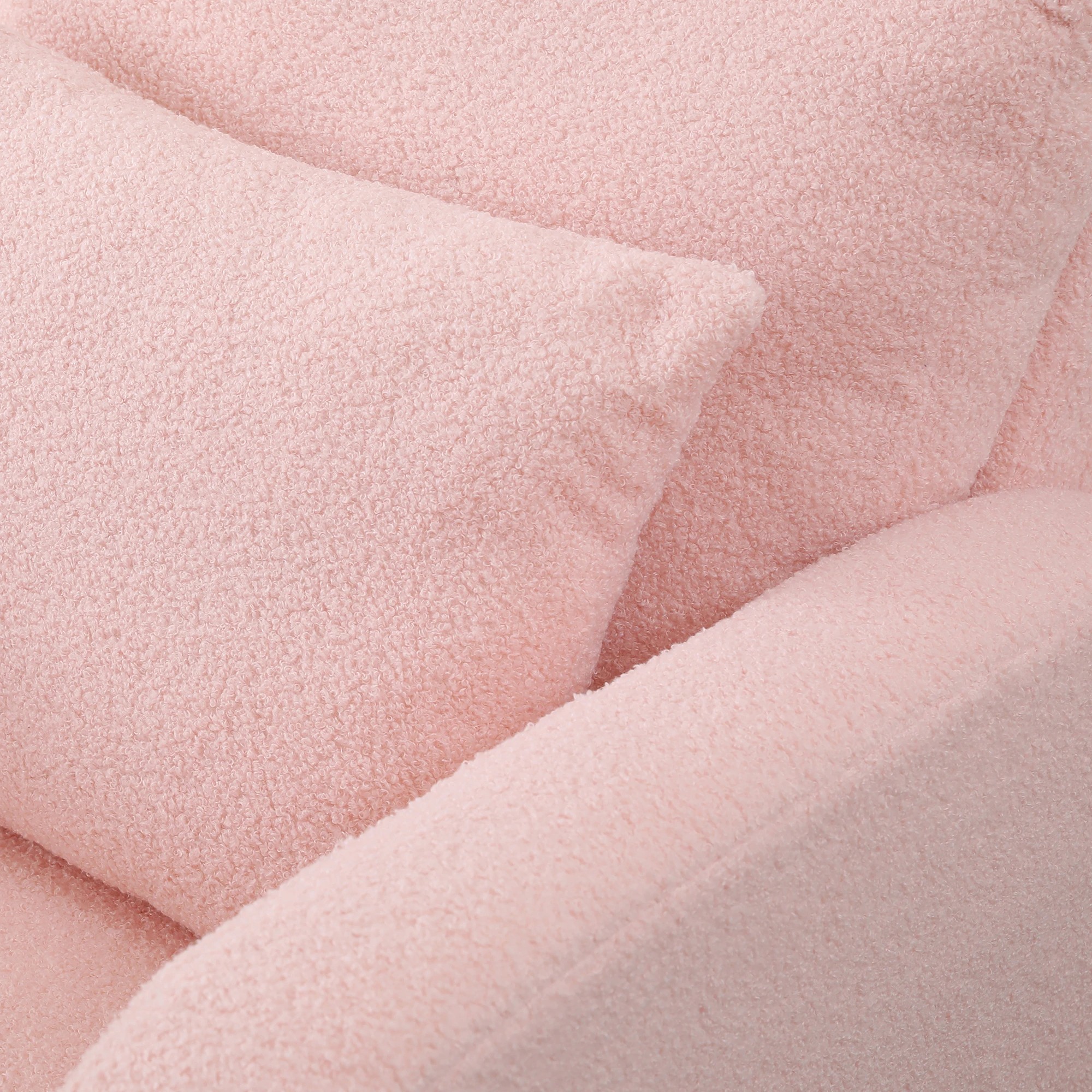 5 Levede Rocking Chair Pink With Cushion & Stool, 5 of 7