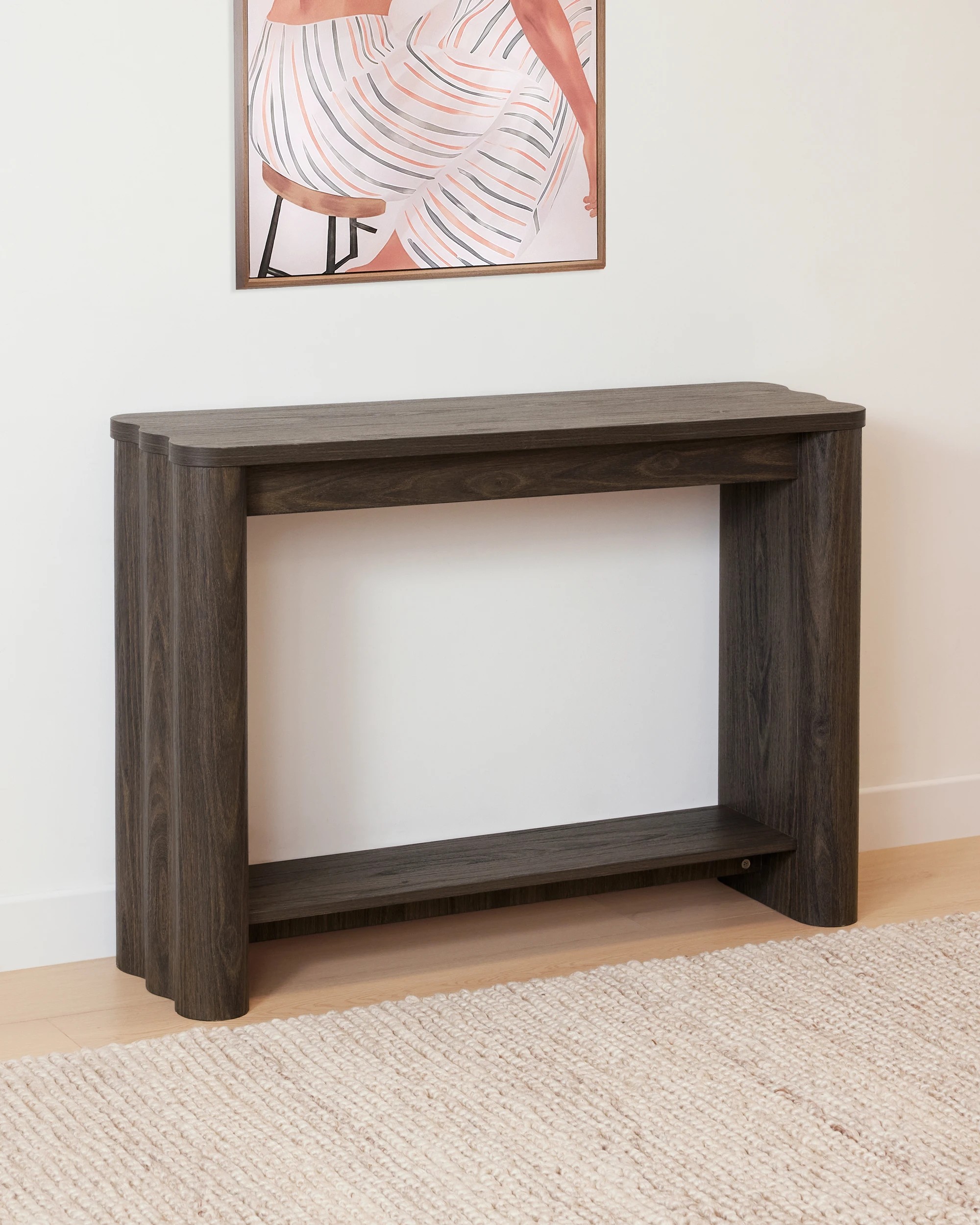 1 Ripple Hall Table - Dark Ash, 1 of 7