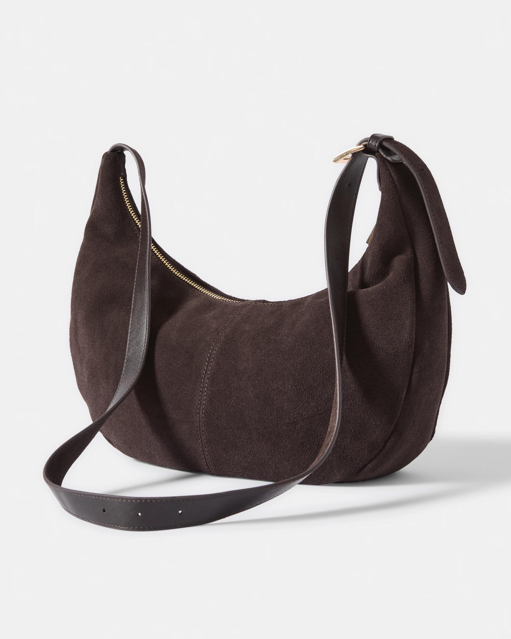 2 Leather Crossbody Bag Deep Fudge, 2 of 4