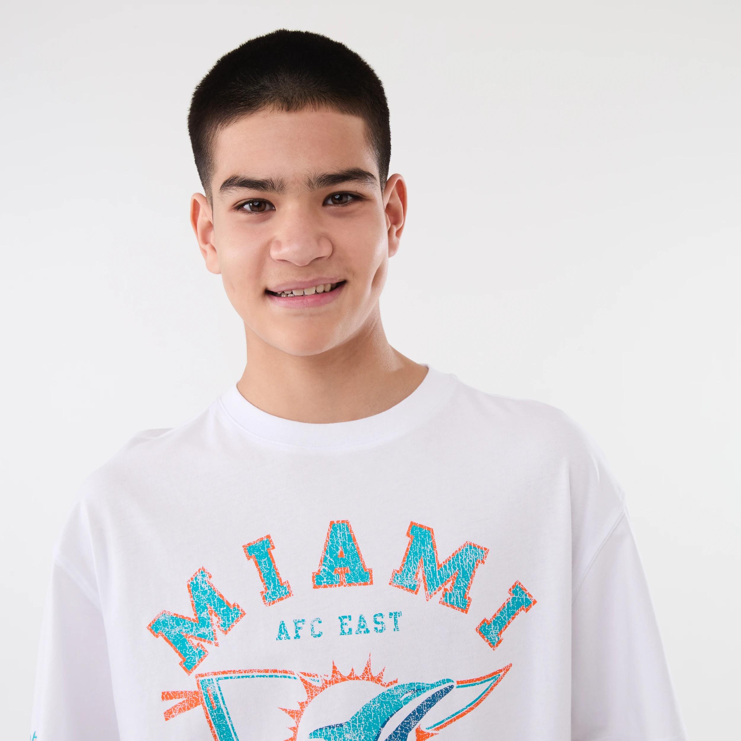 3 Official NFL Kids Youth T-shirt MIAMI WHITE, 3 of 7