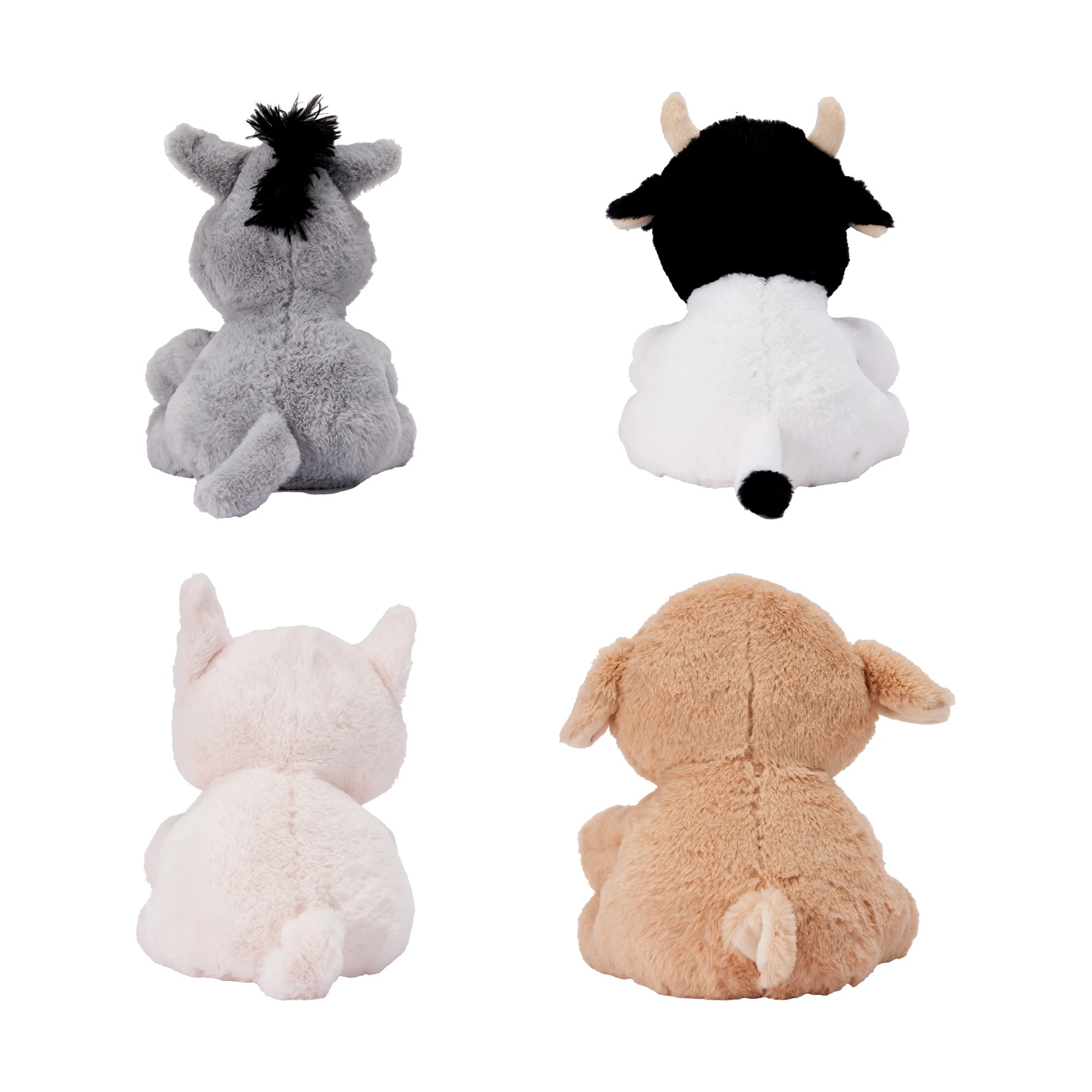 7 Soft Faux Fur Farm Animal - Assorted, 7 of 7