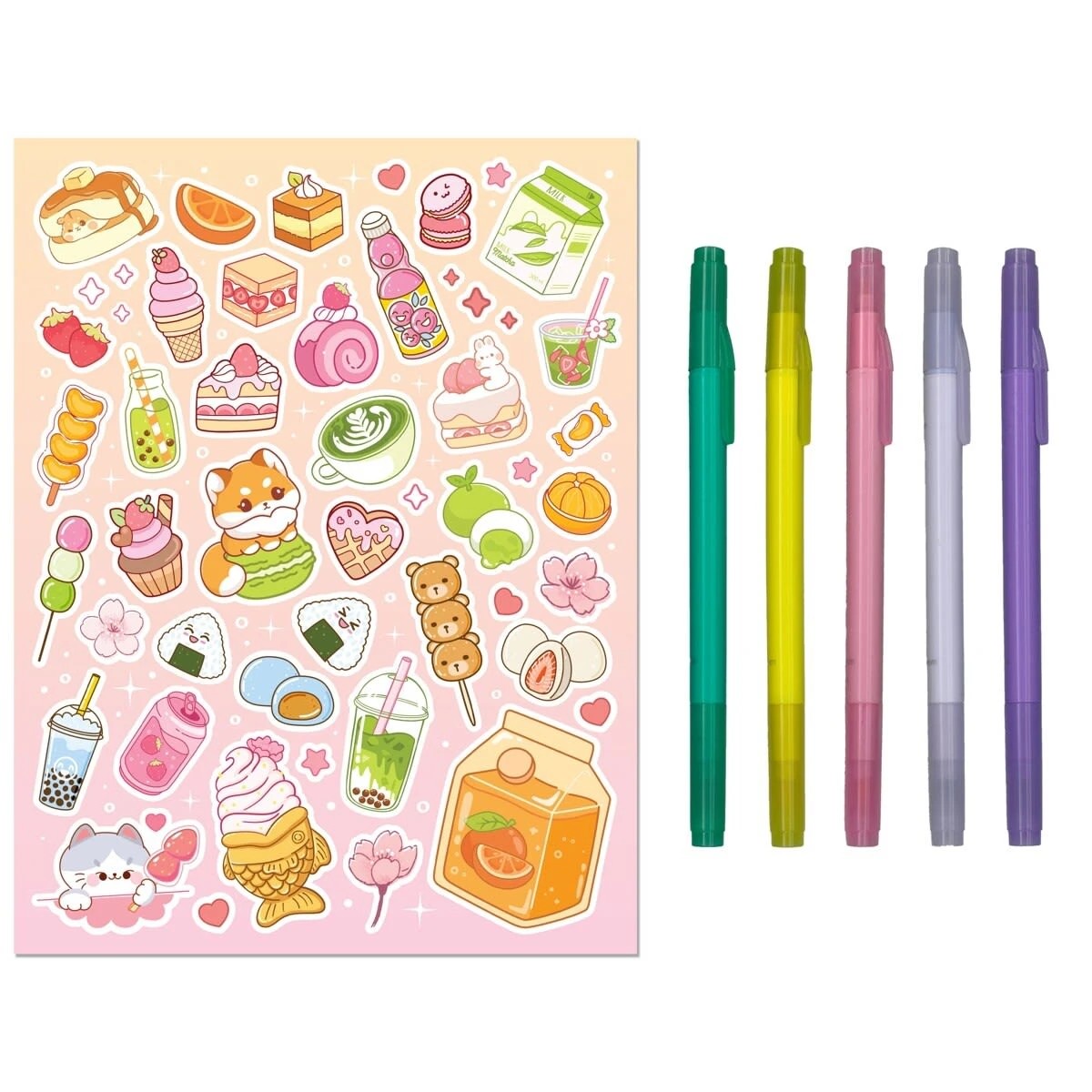 3 Kaleidoscope: Kawai Cafe Colouring Kit - Book, 3 of 5