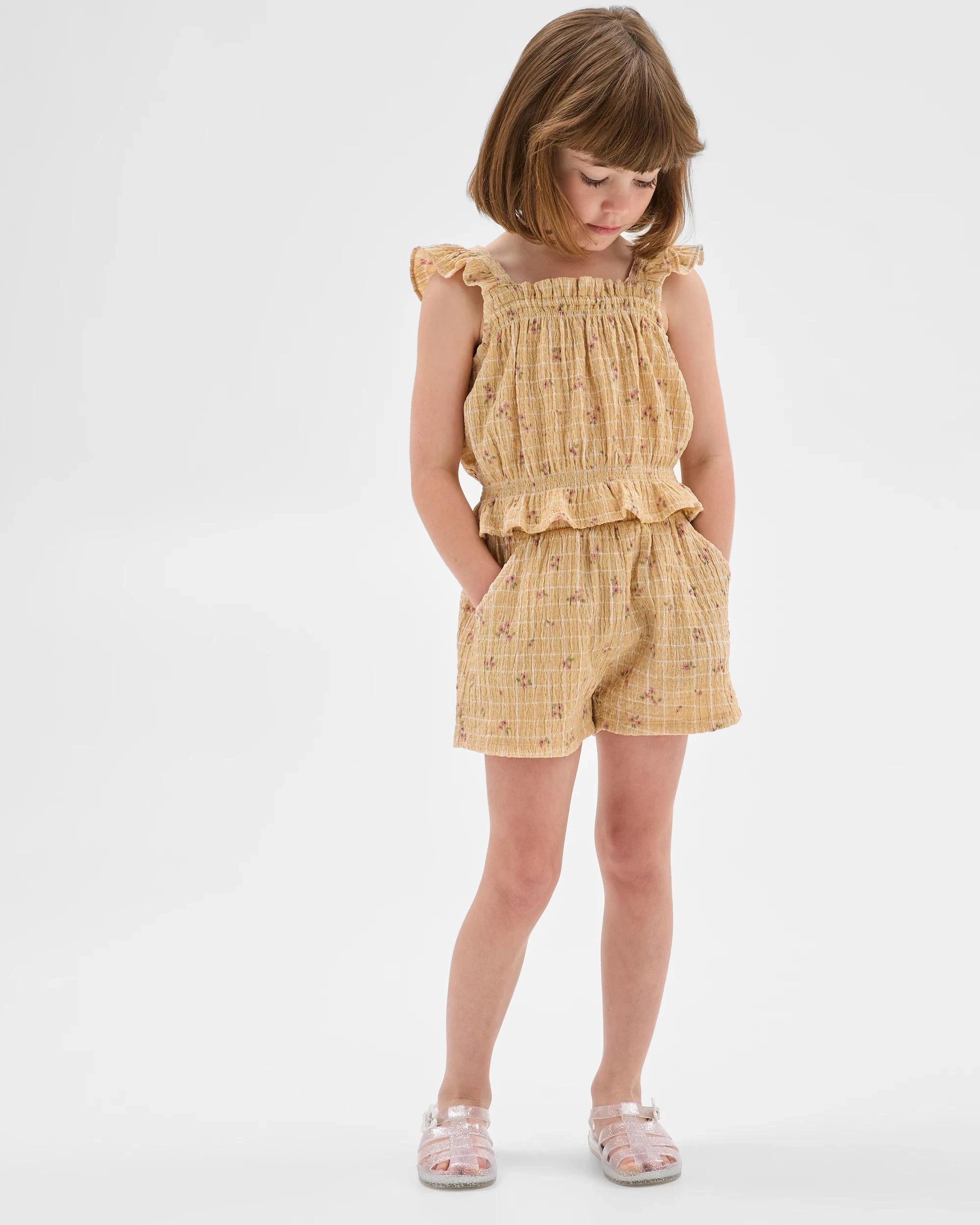 1 Target Textured Top and Short Set YELLOW, 1 of 7