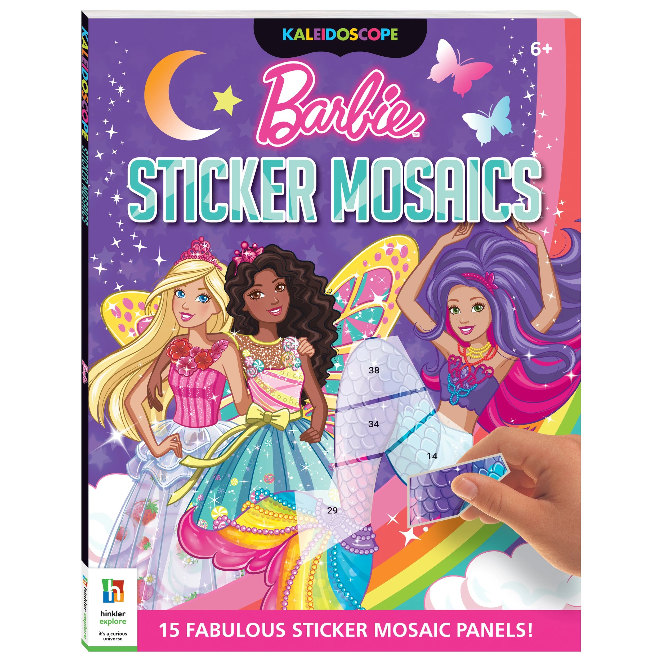 1 Kaleidoscope Barbie Sticker Mosaics - Book, 1 of 5