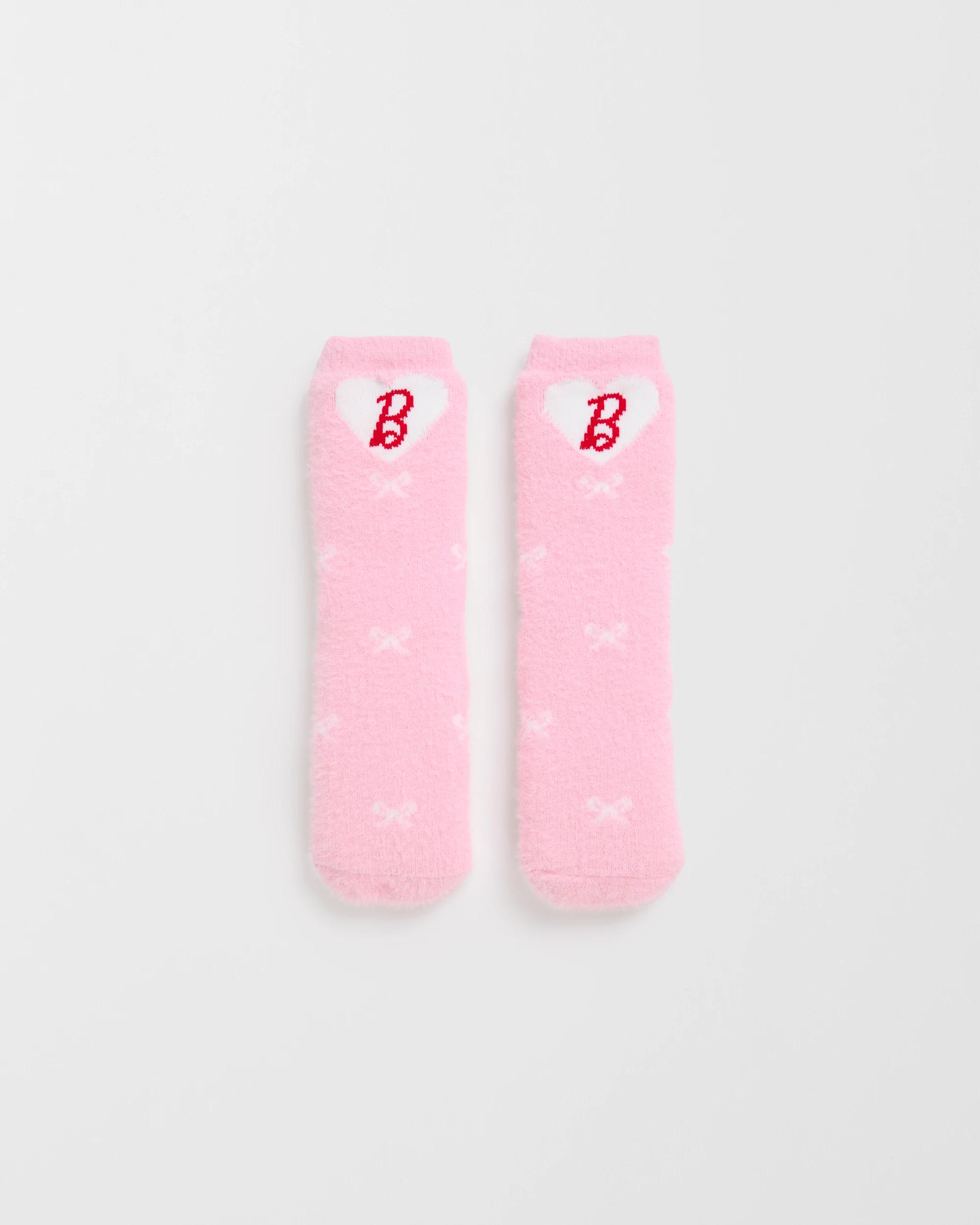 1 Barbie Sherpa Lined Home Socks BARBIE, 1 of 4