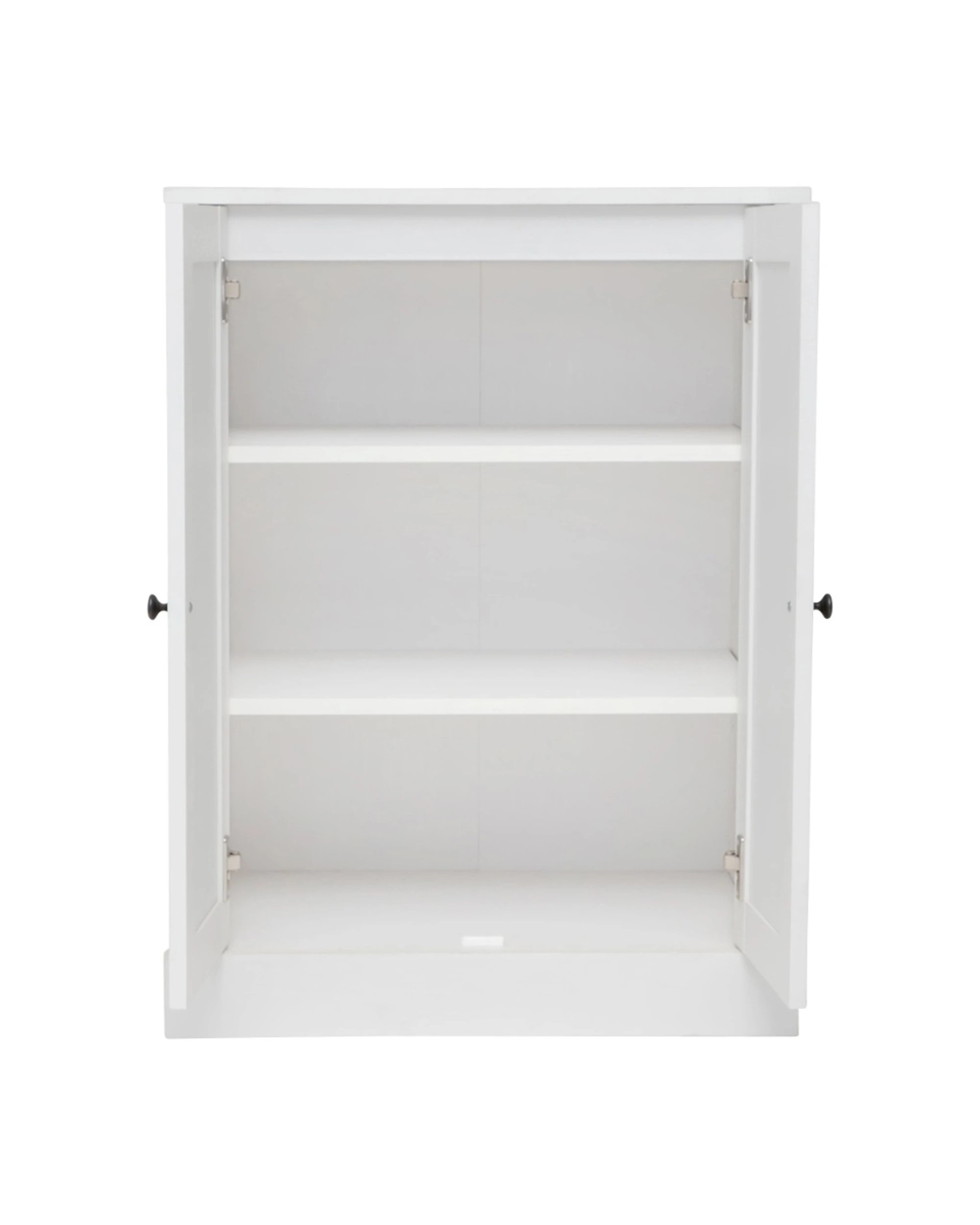4 Alpine Bay Hamptons 2 Door Low Line Multipurpose Cupboard Storage Unit - White, 4 of 9