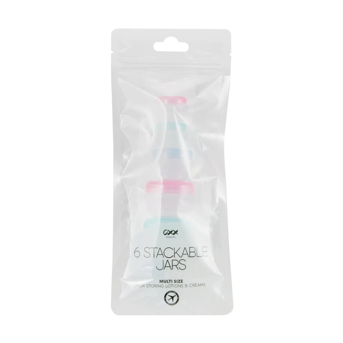 1 6 Pack Travel Solutions Stackable Jars, 1 of 10