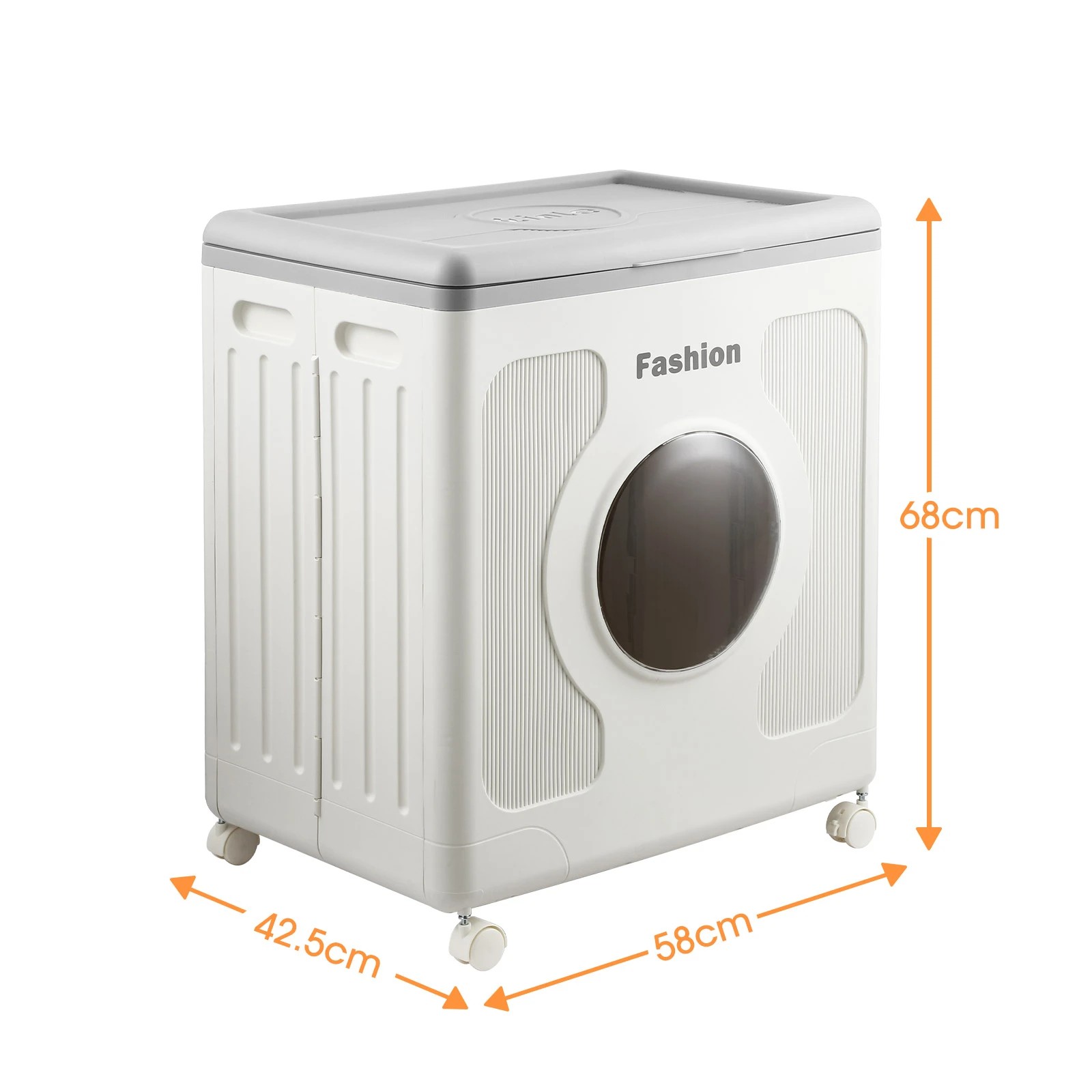 1 Dr FUSSY Foldable Storage Box Bin Large Plastic Collapsible Container Organiser Home Playroom for Kids Toys Stuffed, 1 of 4