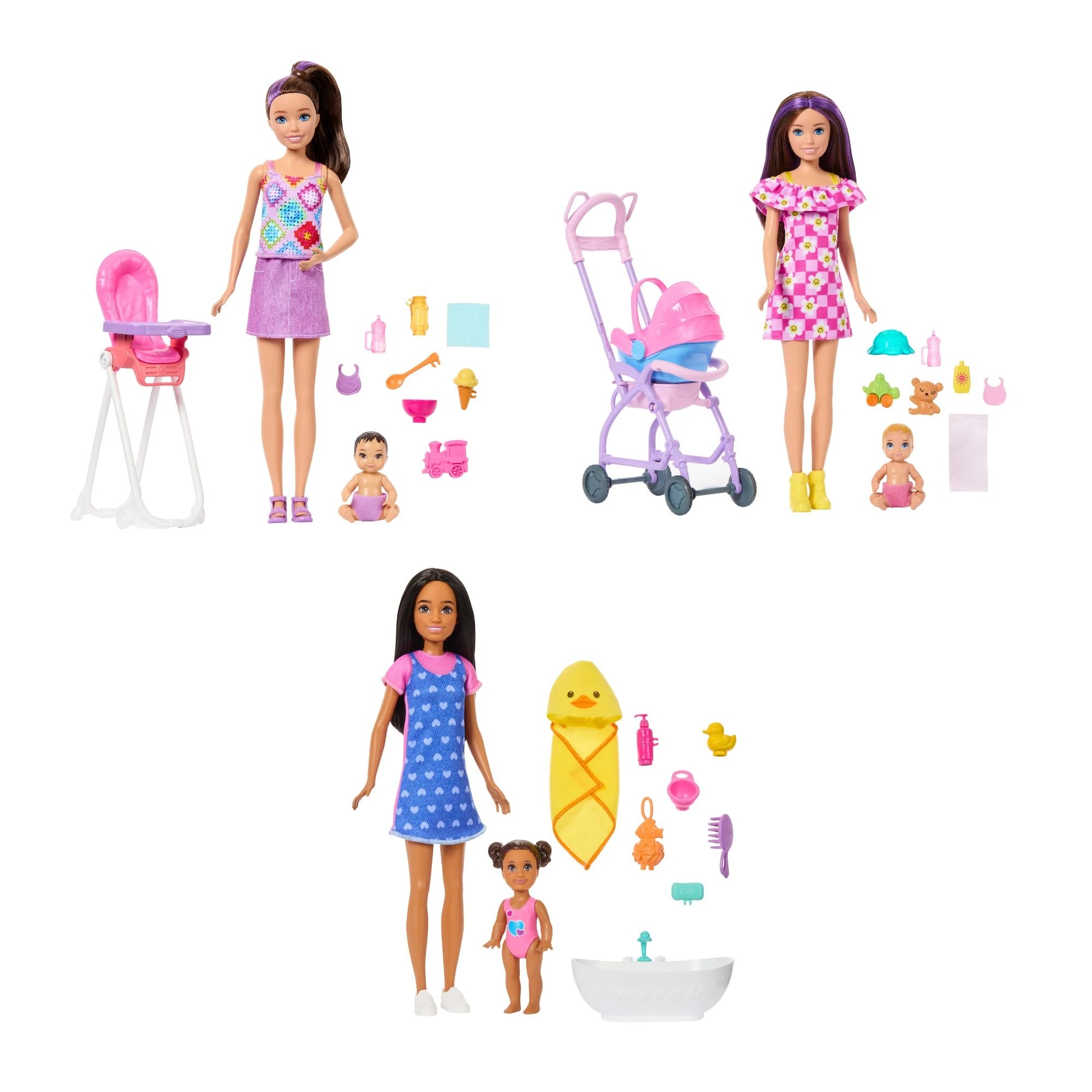2 Barbie Family & Friends Skipper Babysitters Inc. Playset with Babysitter Doll & Accessories - Assorted, 2 of 5