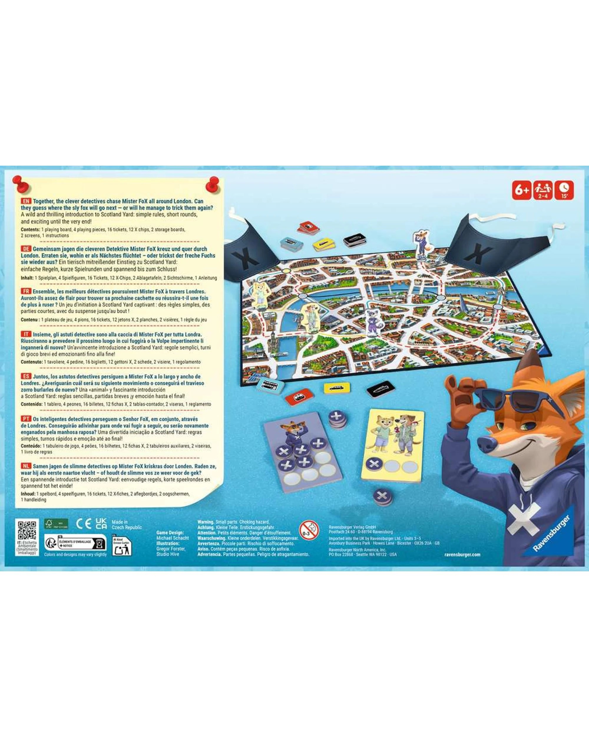 4 Scotland Yard Junior Ravensburger Refresh Board Game, 4 of 4