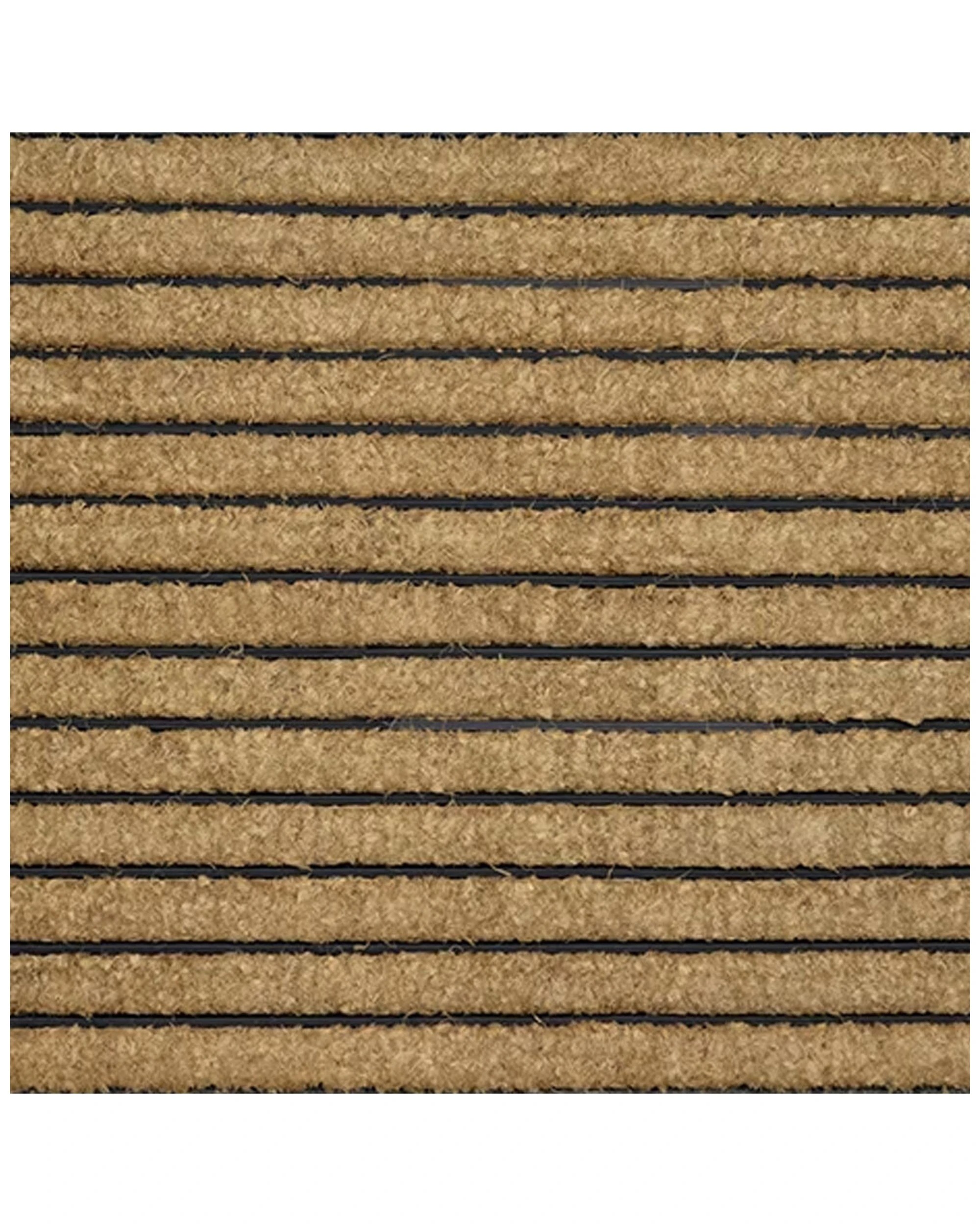 2 Solemate Rubber Coir Ribbed Large 120x76cm Functional Outdoor Front Doormat
 - Brown, 2 of 3
