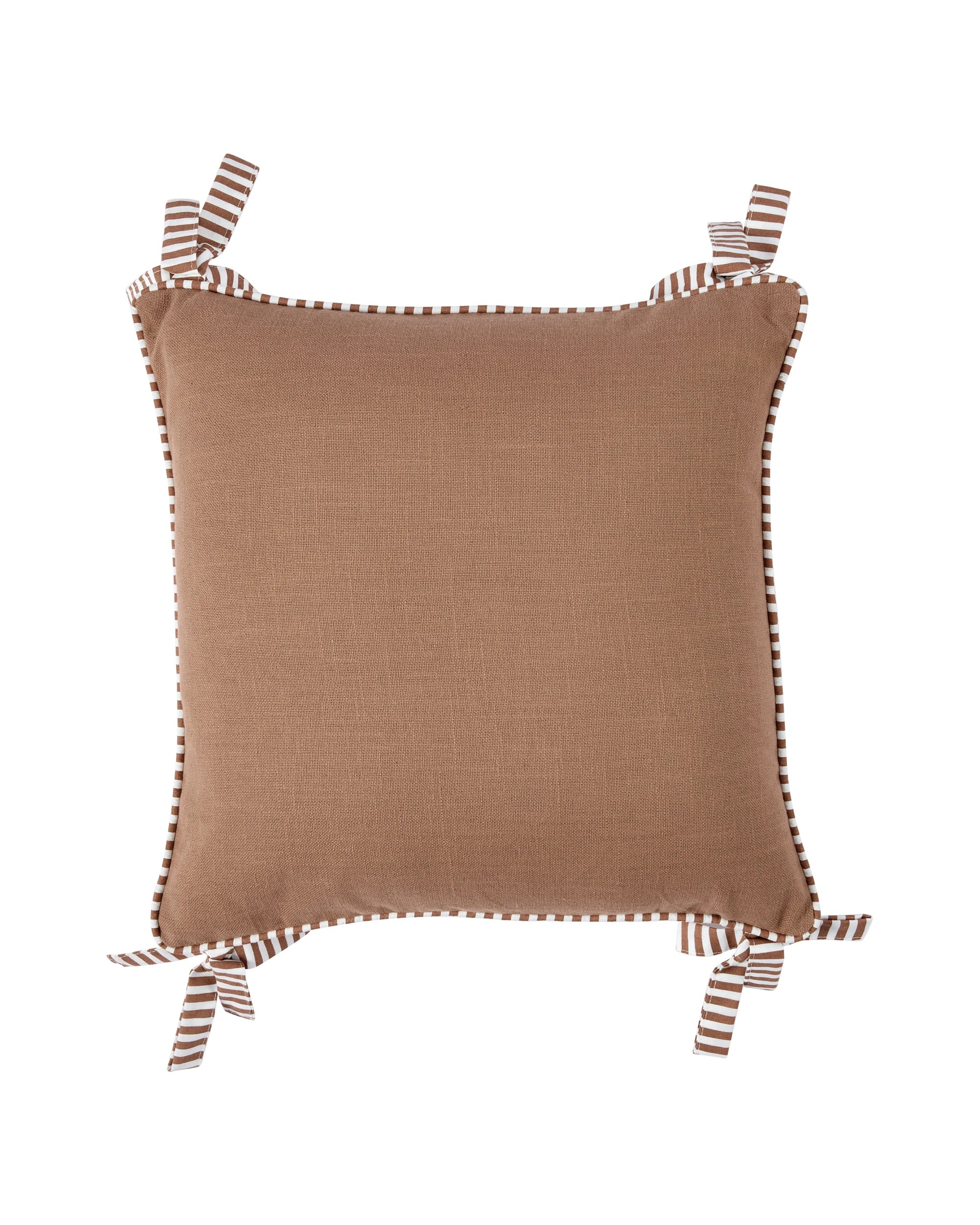 1 43cm Bow Cushion - Mocha, 1 of 4